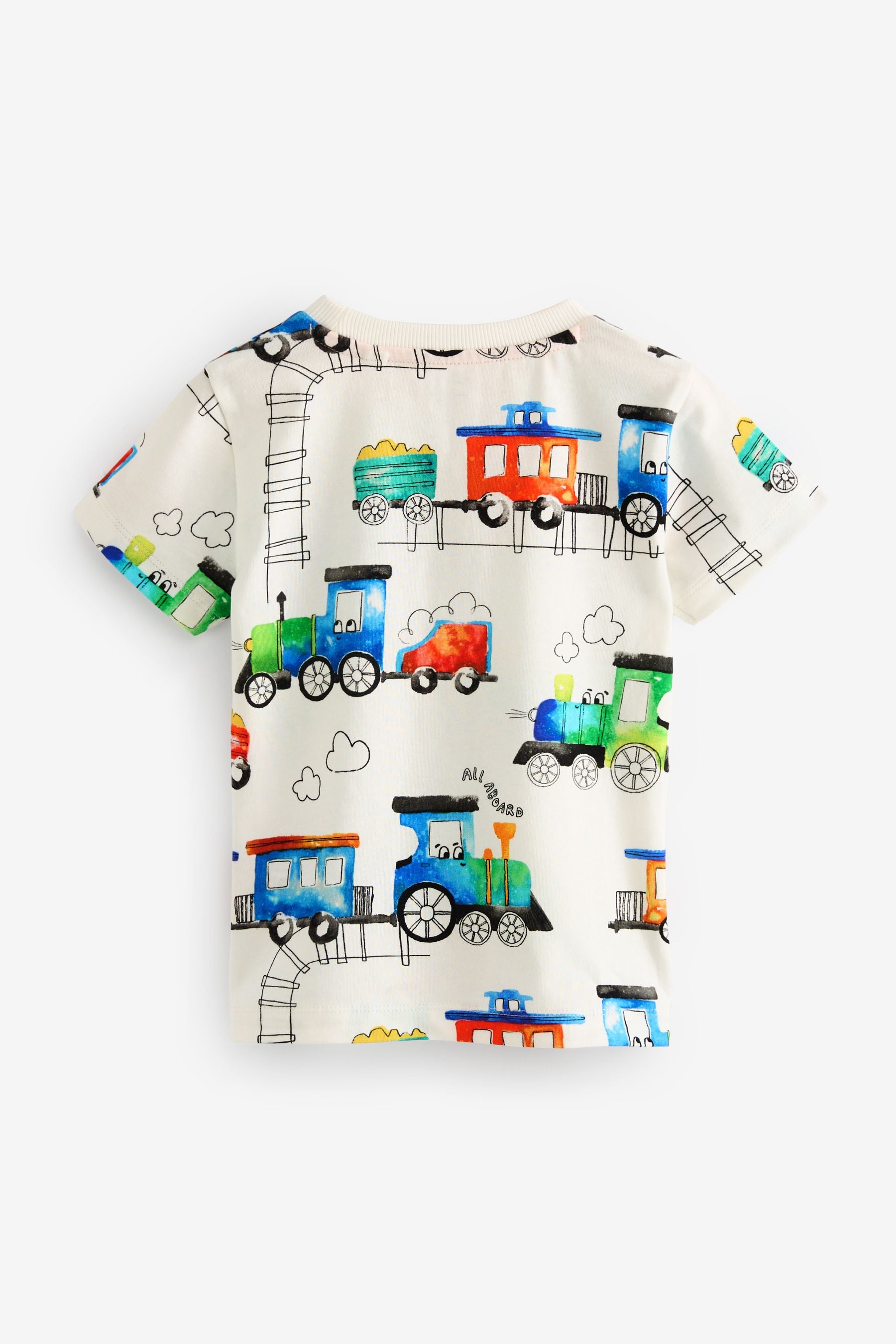 Multi Transport Short Sleeve T-Shirts 3 Pack (3mths-7yrs)