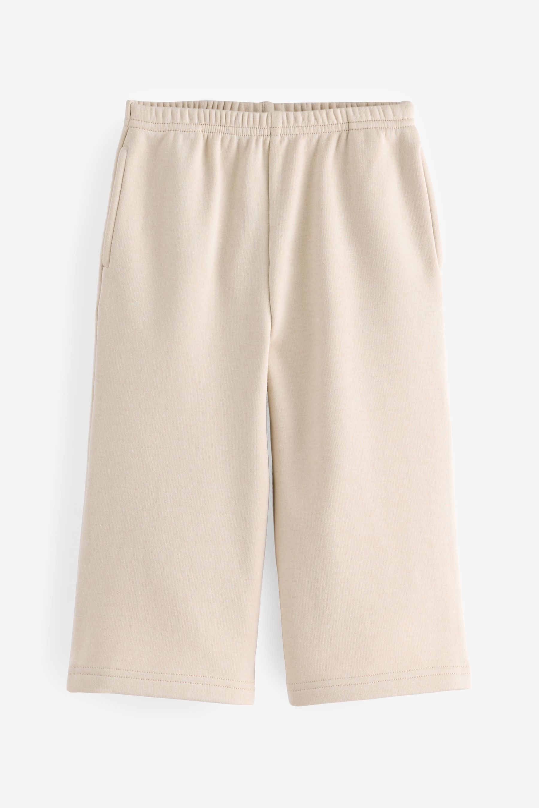 Cream Cosy Fleece Lined Wide Trousers (3mths-7yrs)