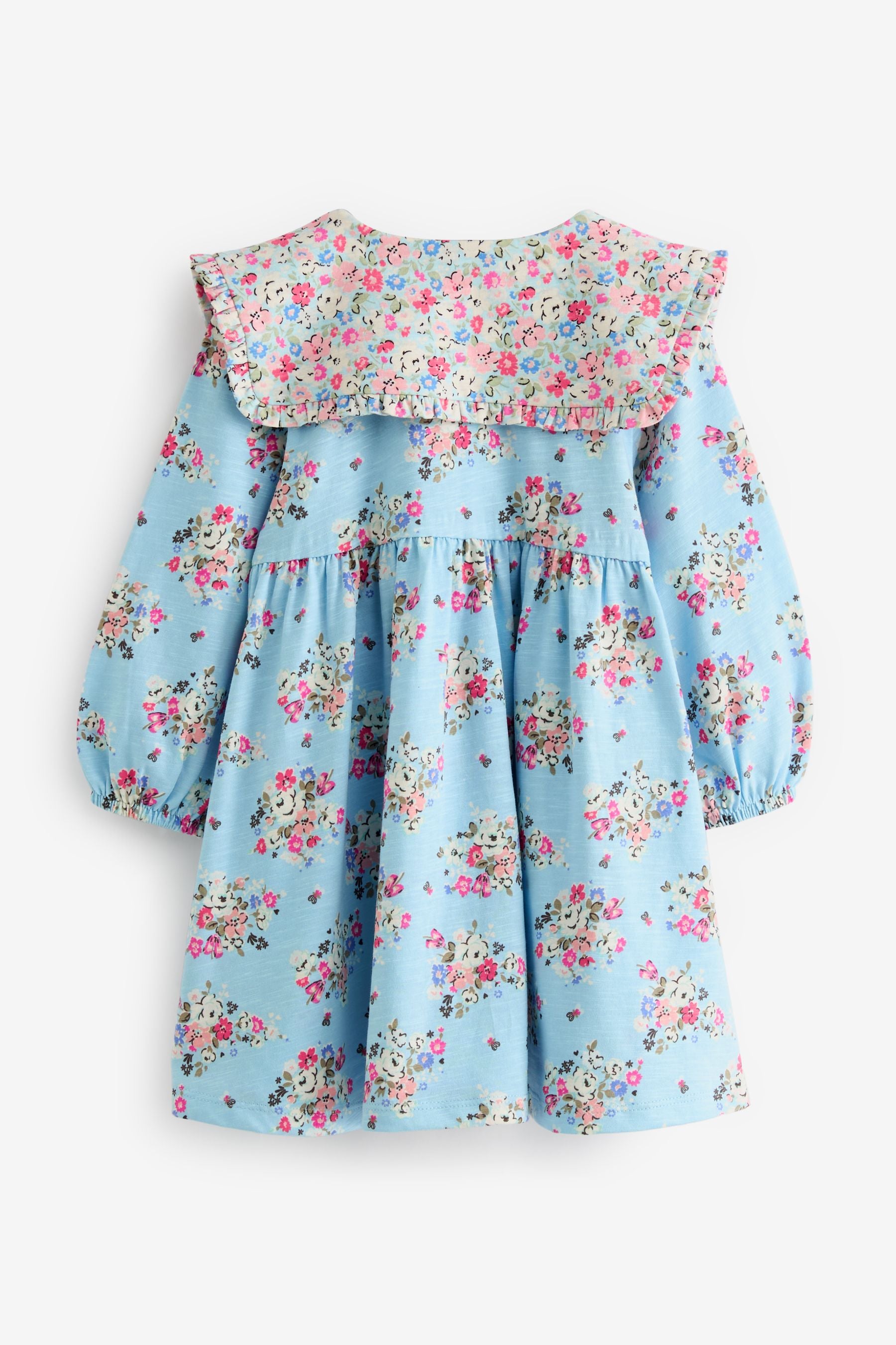 Blue Cath Kidston Collared 100% Cotton Dress (3mths-7yrs)