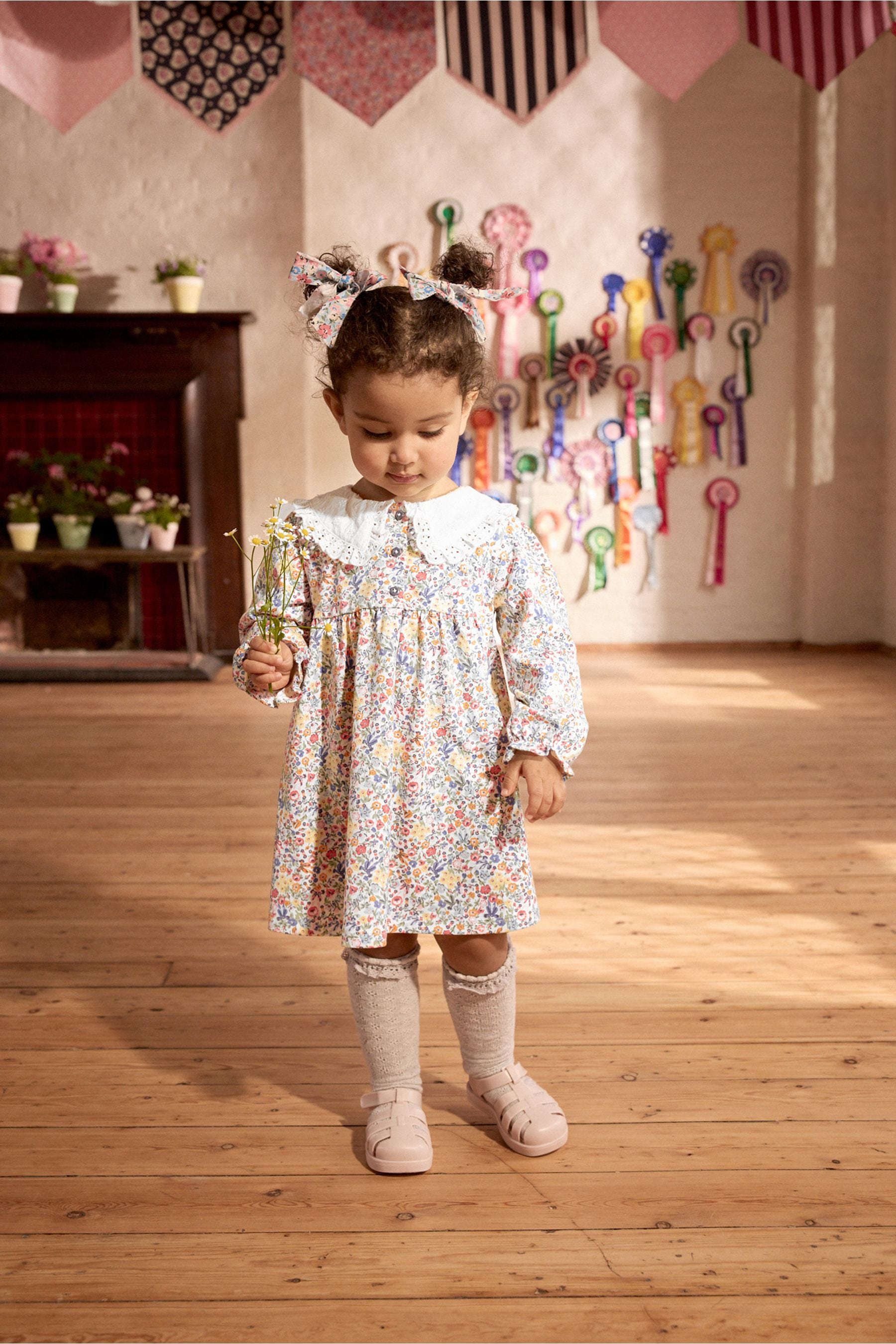 Floral Cath Kidston Collared 100% Cotton Dress (3mths-7yrs)