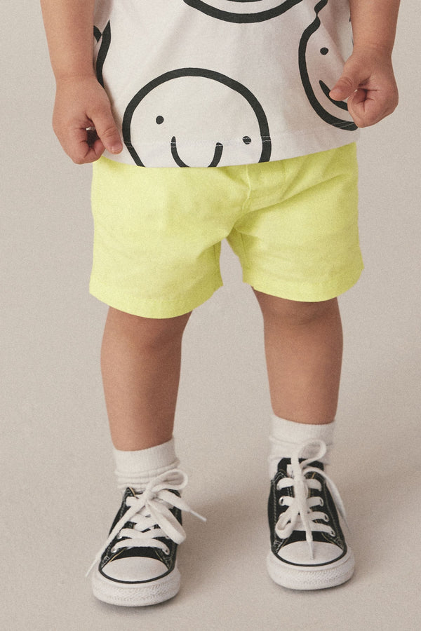 Bright Yellow Pull-On Shorts (3mths-7yrs)