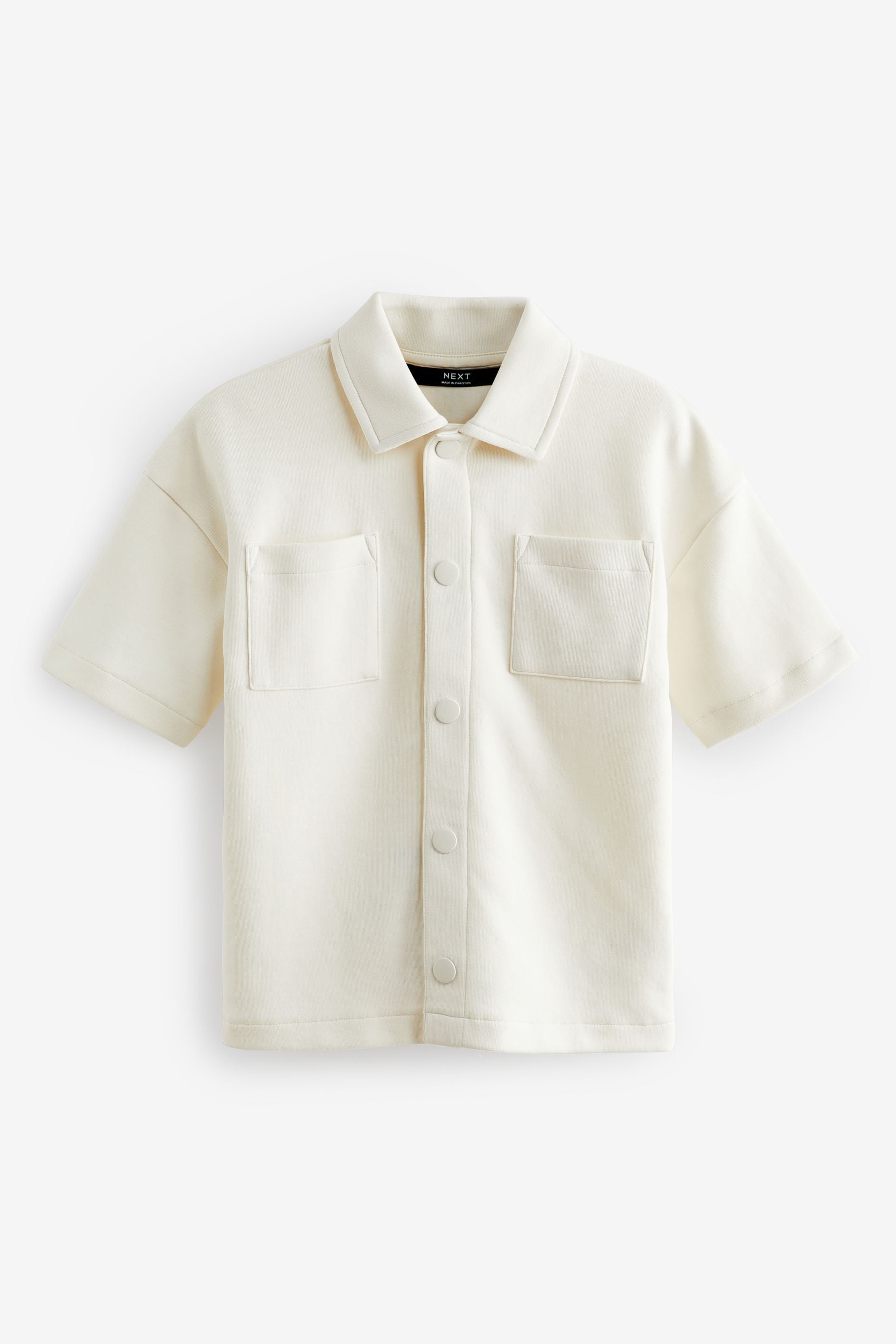 White Short Sleeve Jersey Shirt (3-16yrs)