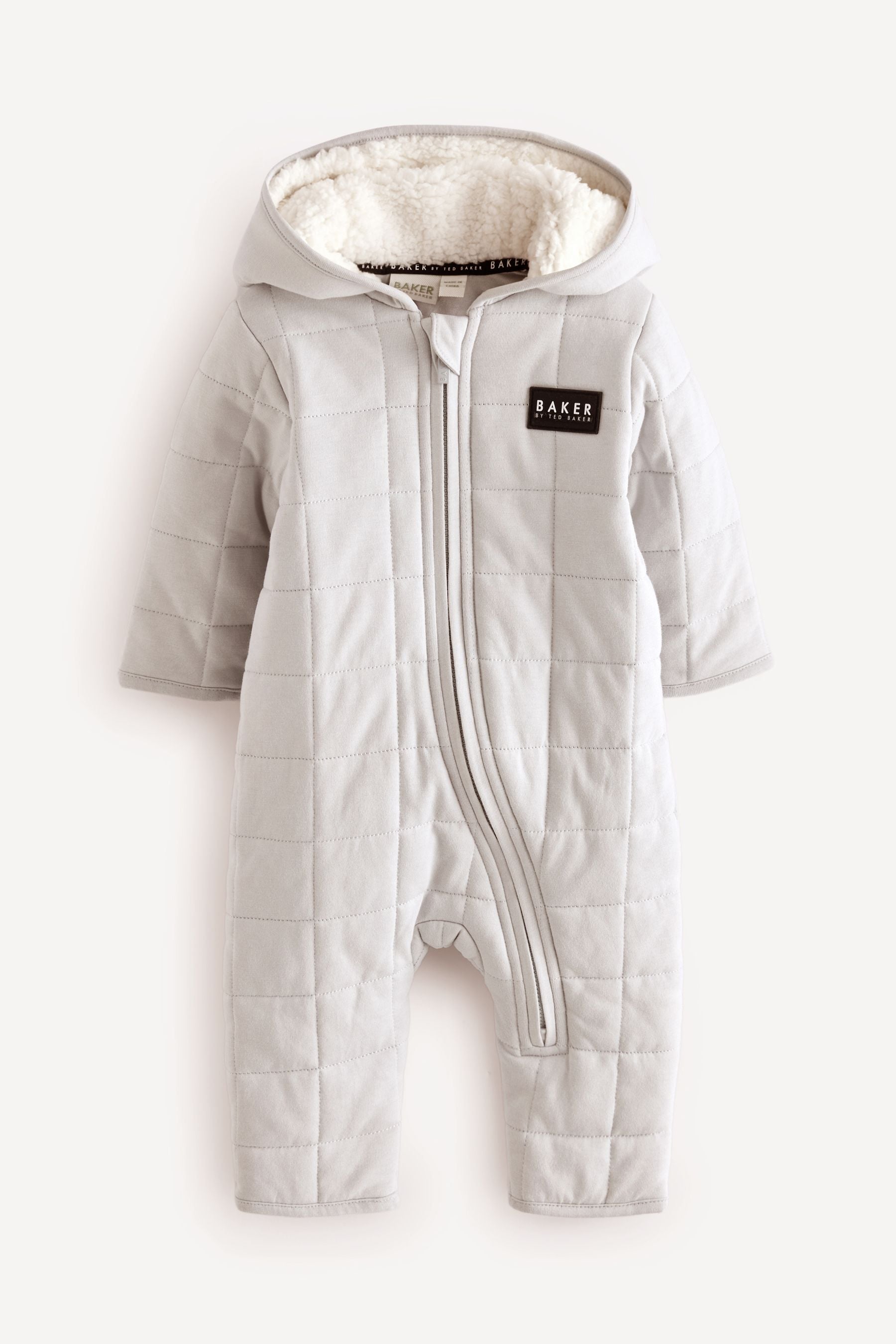 Baker by Ted Baker Grey Quilted Snuggle Suit