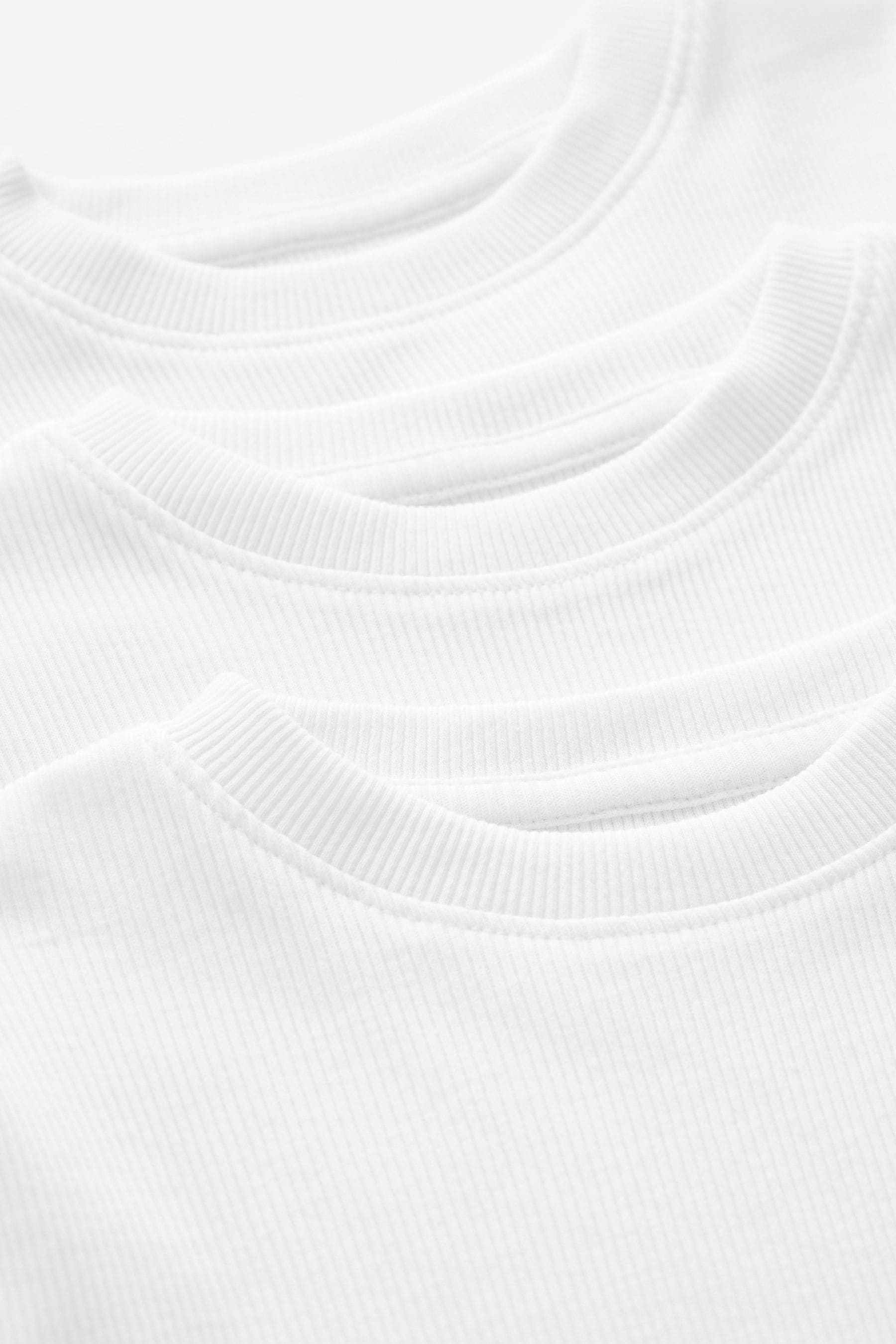 White Long Sleeve T-Shirts 3 Pack (1.5-16yrs)