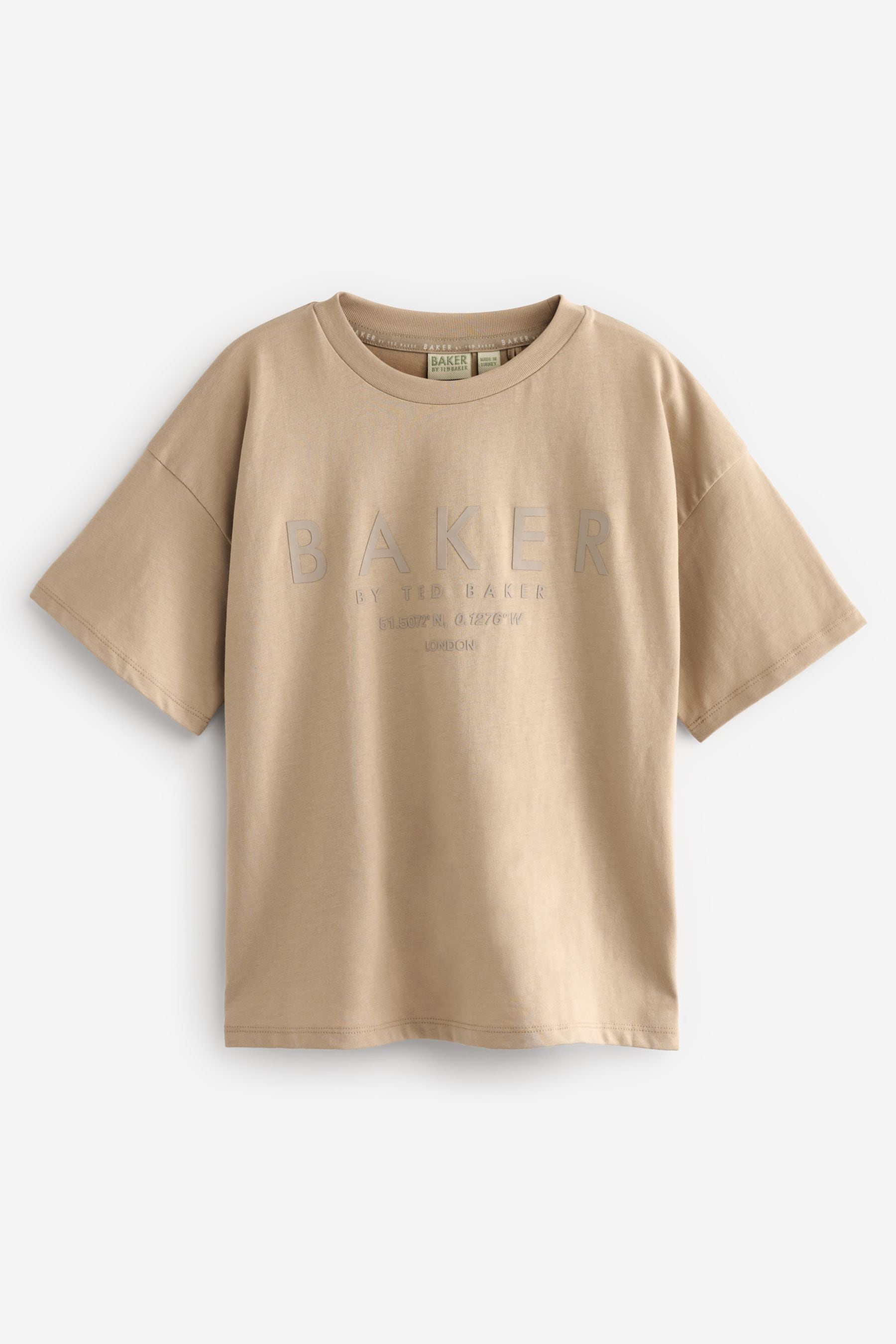 Baker by Ted Baker Oversized Stone 100% Cotton T-Shirt