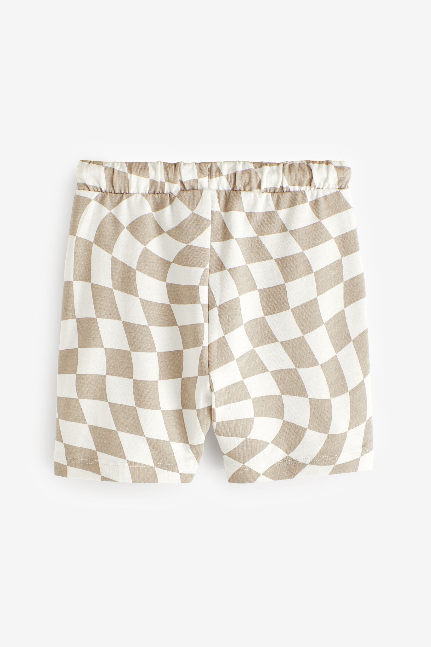 Stone 100% Cotton Checkerboard Jersey Shorts (3mths-7yrs)