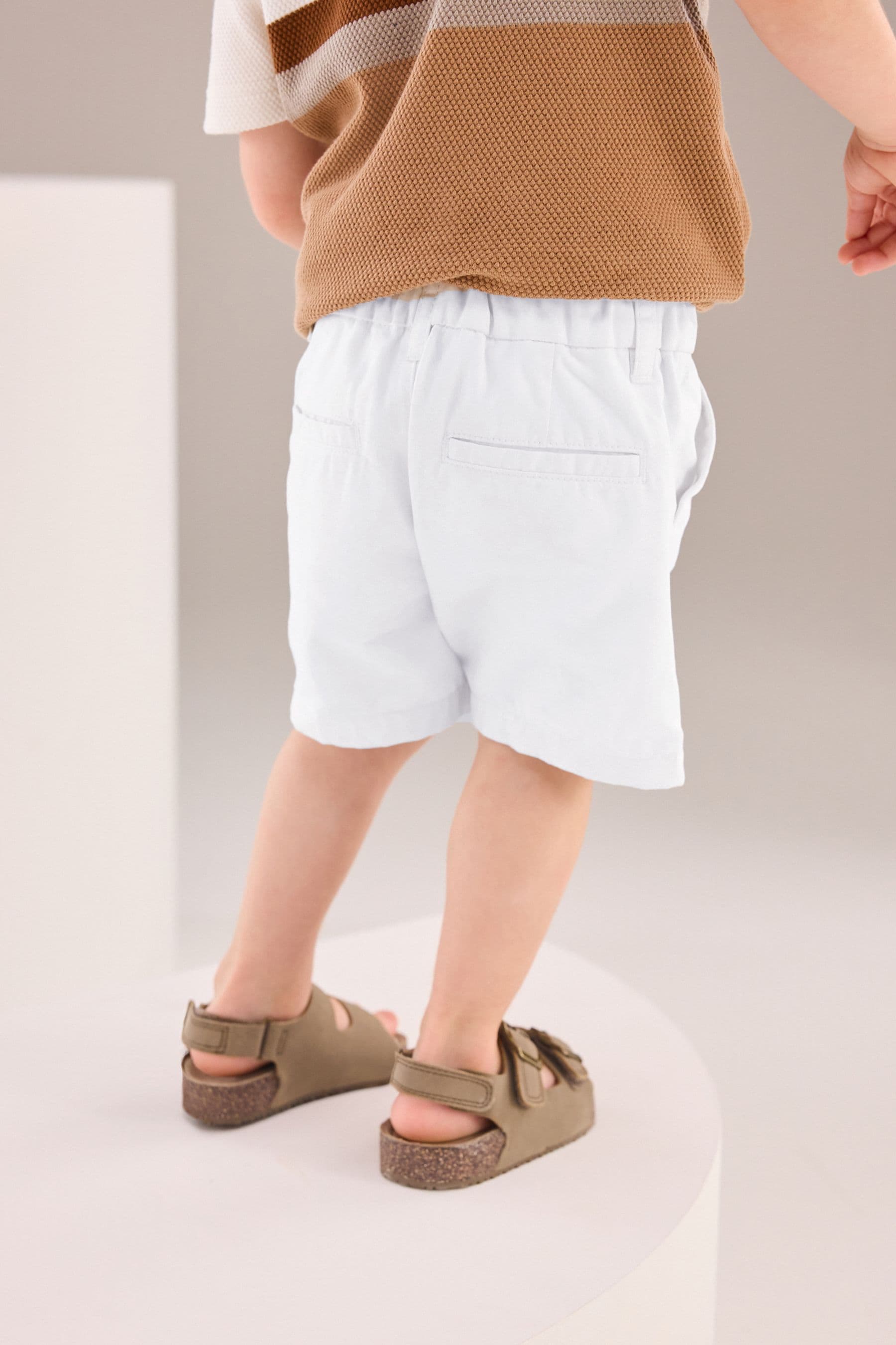 White Chinos Shorts (3mths-7yrs)