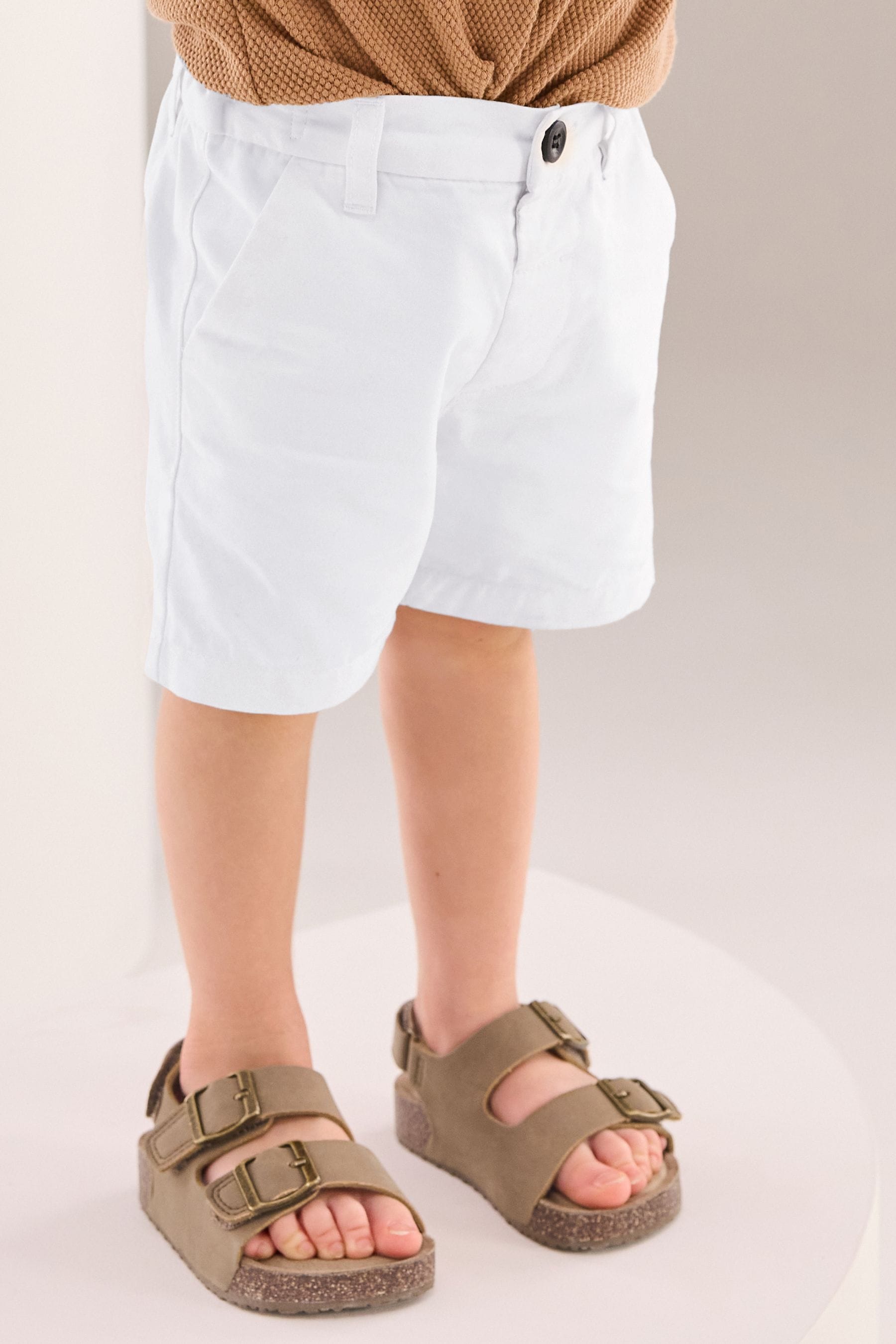 White Chinos Shorts (3mths-7yrs)