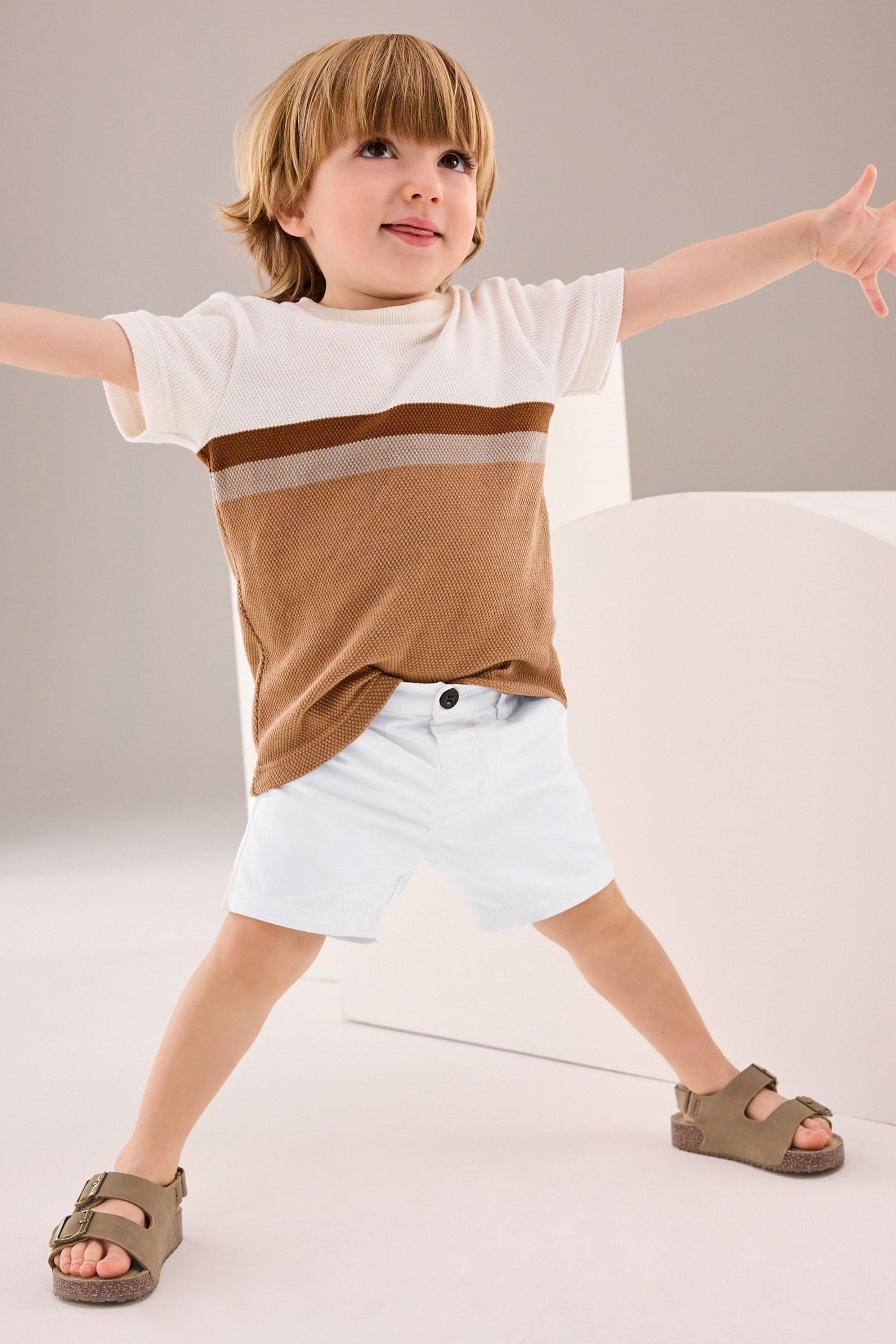 White Chinos Shorts (3mths-7yrs)