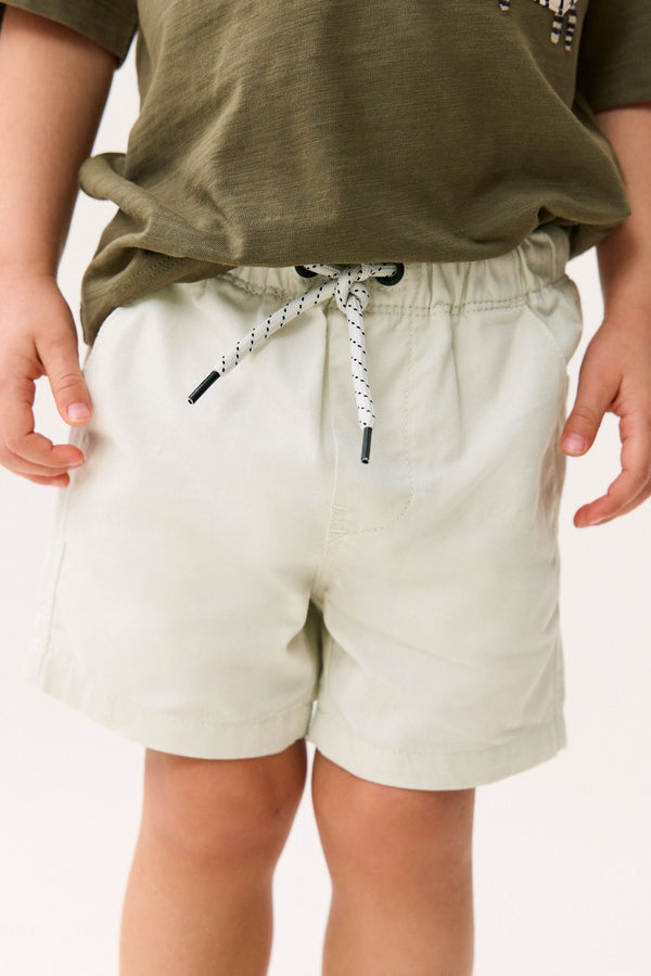 Ecru Pull-On Shorts (3mths-7yrs)