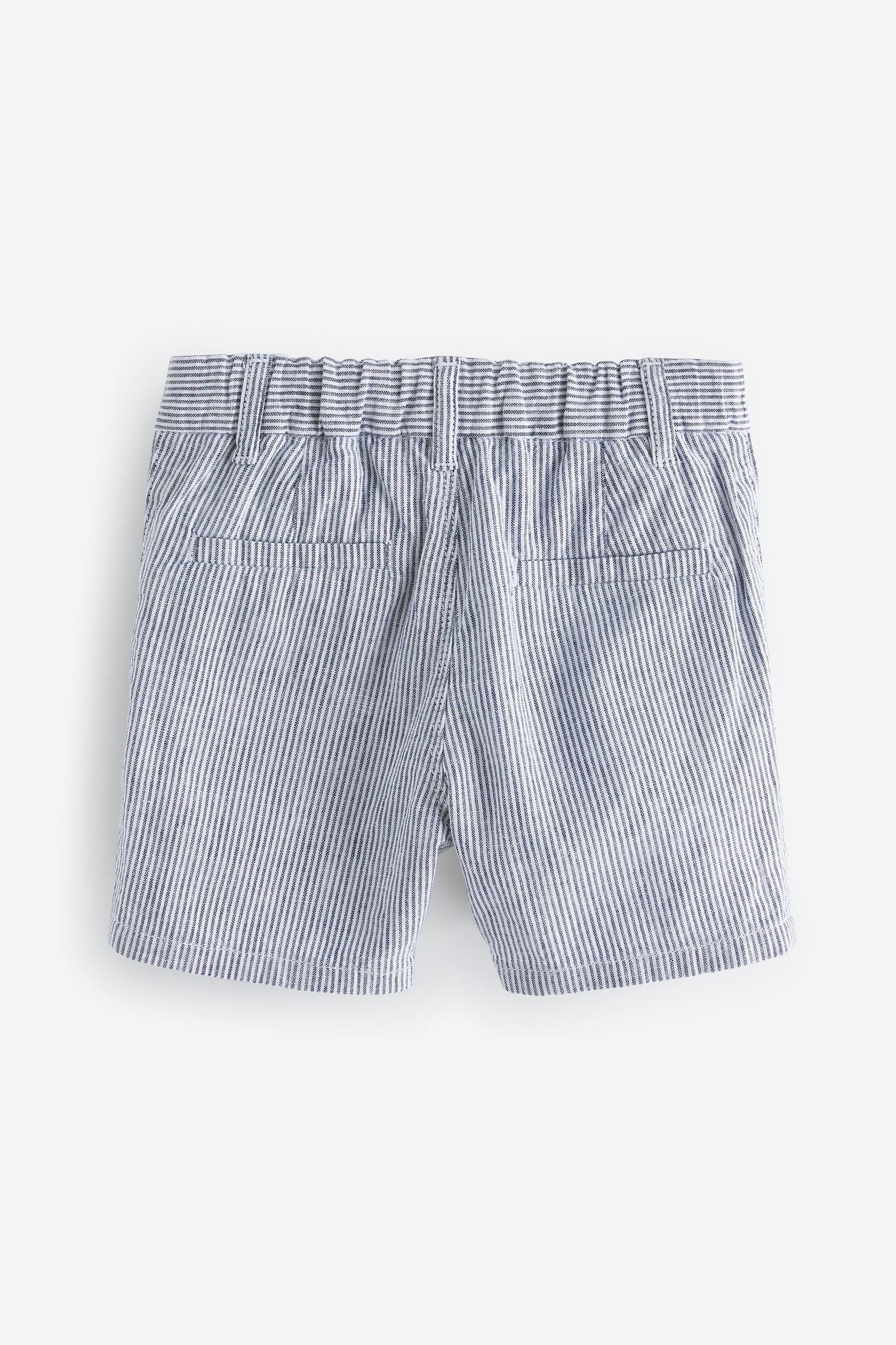 Ticking Stripe Linen Blend Chino Shorts (3mths-7yrs)