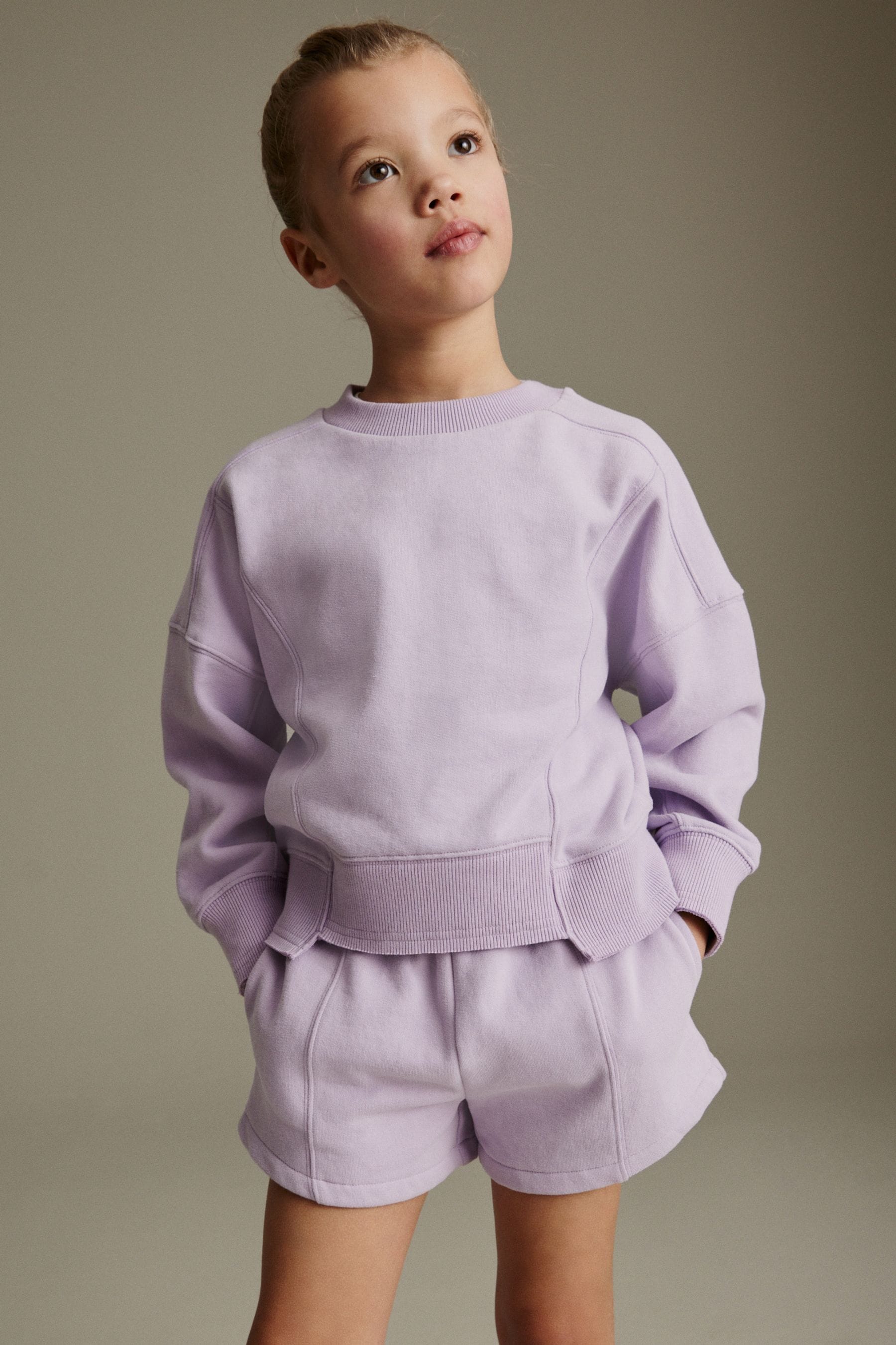 Lilac Purple Crew Sweatshirt Top (3-16yrs)