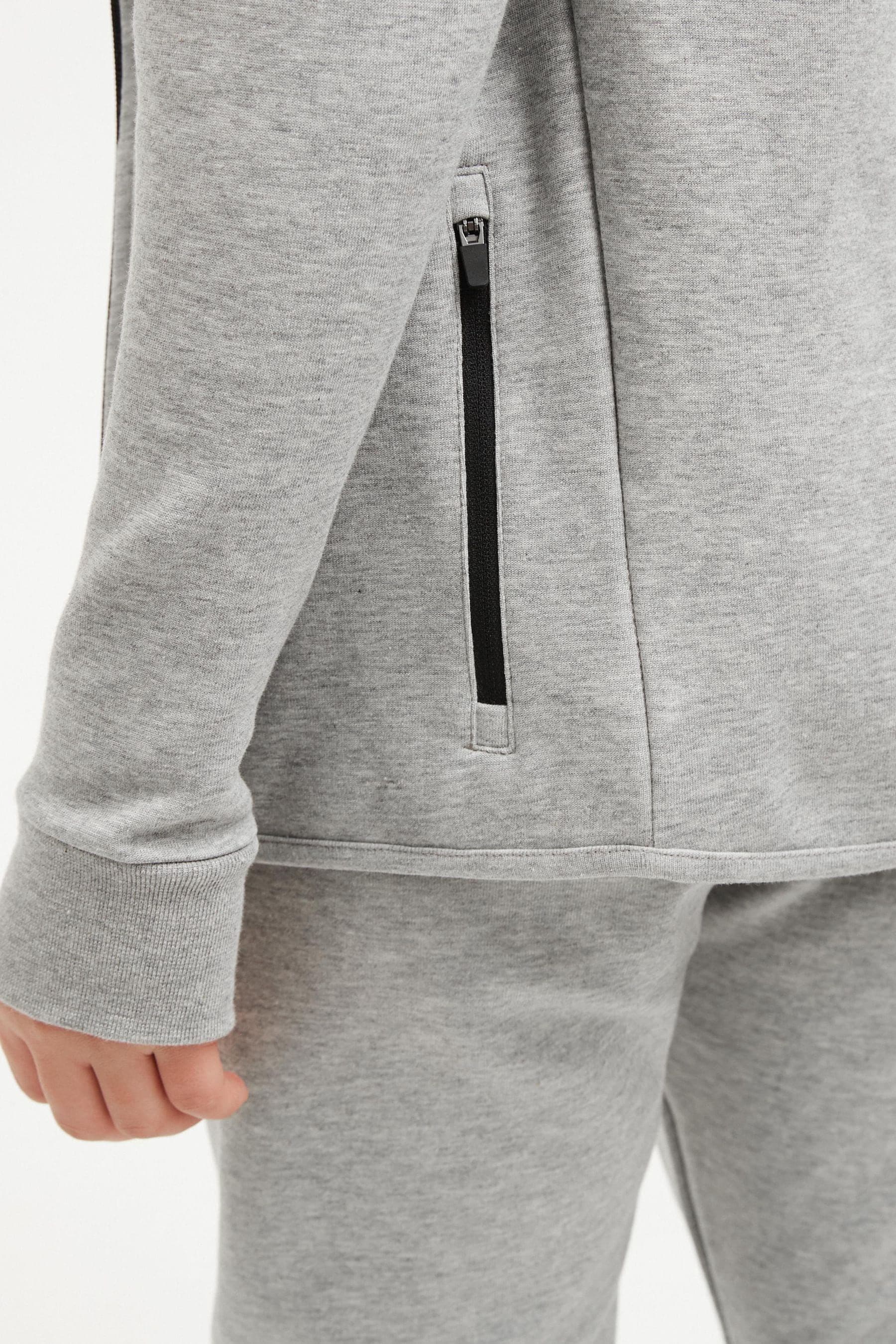 Grey Tech Sportswear Zip Through Hoodie (3-17yrs)