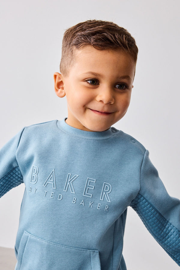 Blue Baker by Ted Baker Quilted Sweater and Joggers Set