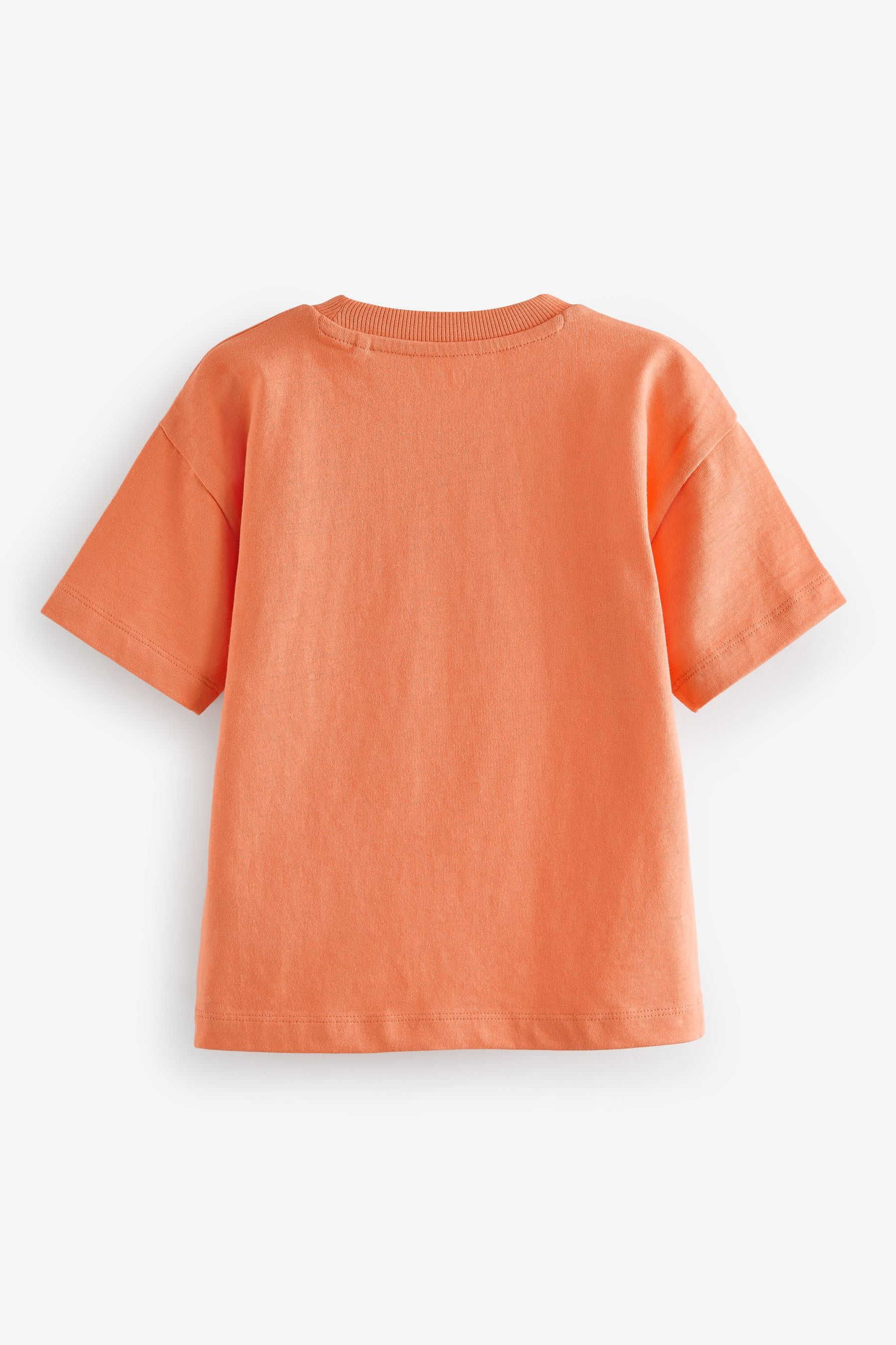 Orange Simple Short Sleeve T-Shirt (3mths-7yrs)