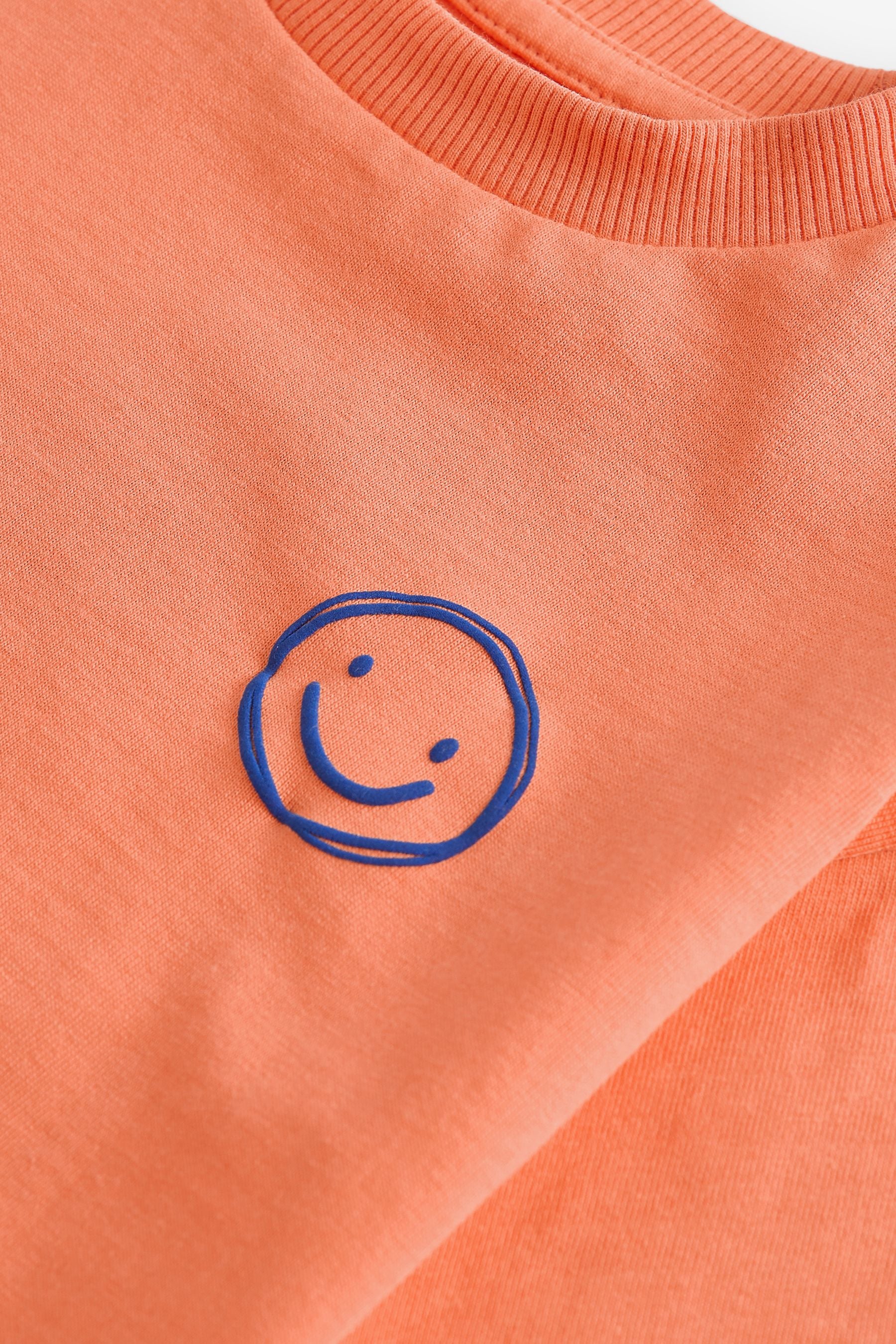 Orange Simple Short Sleeve T-Shirt (3mths-7yrs)