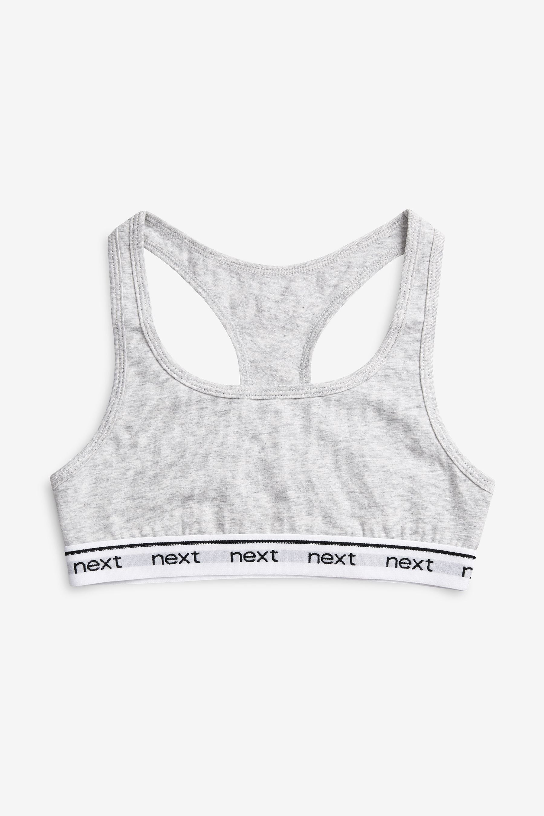 Black/Grey Racer Back Crop Tops 3 Pack (5-16yrs)