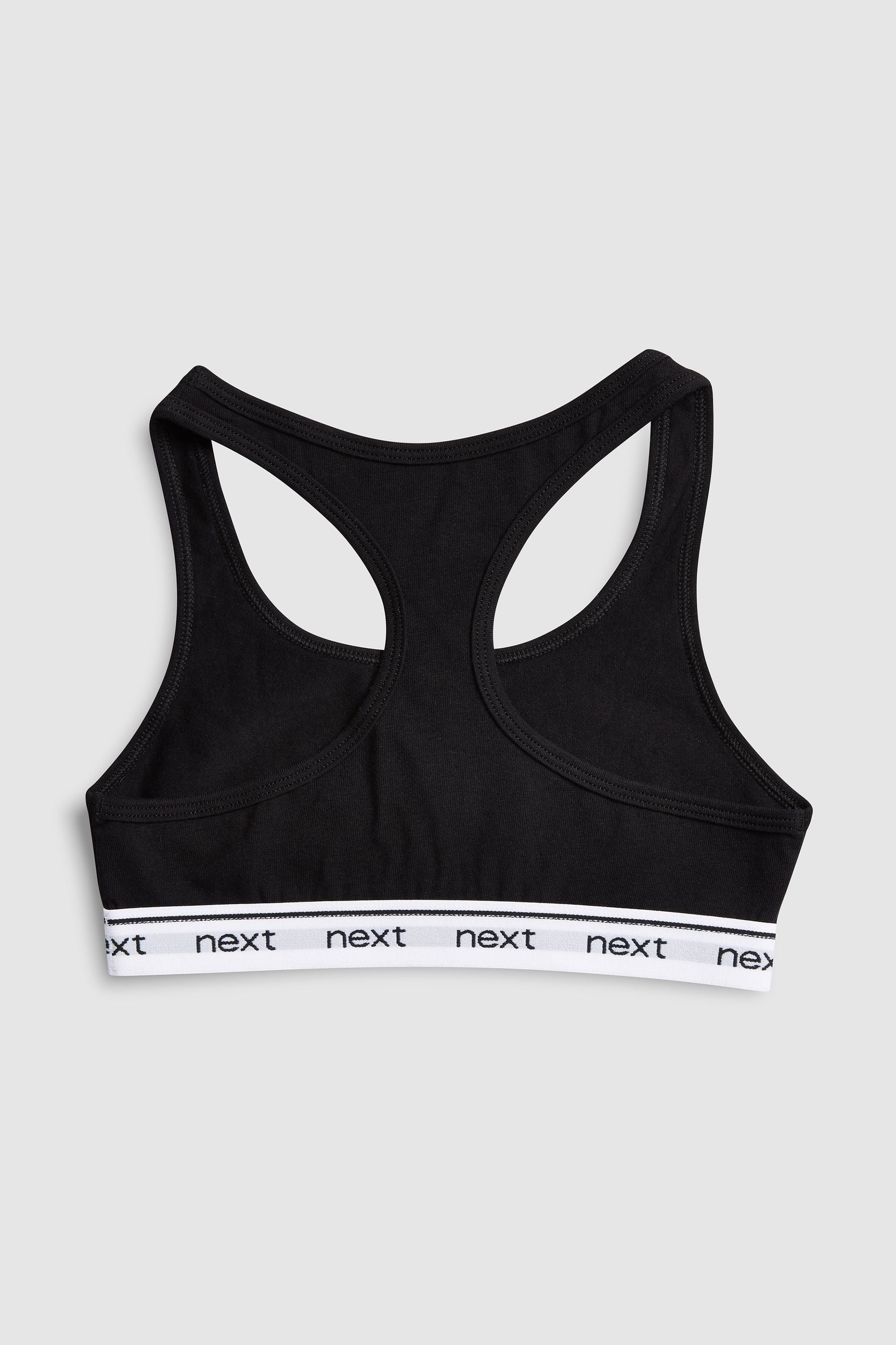 Black/Grey Racer Back Crop Tops 3 Pack (5-16yrs)