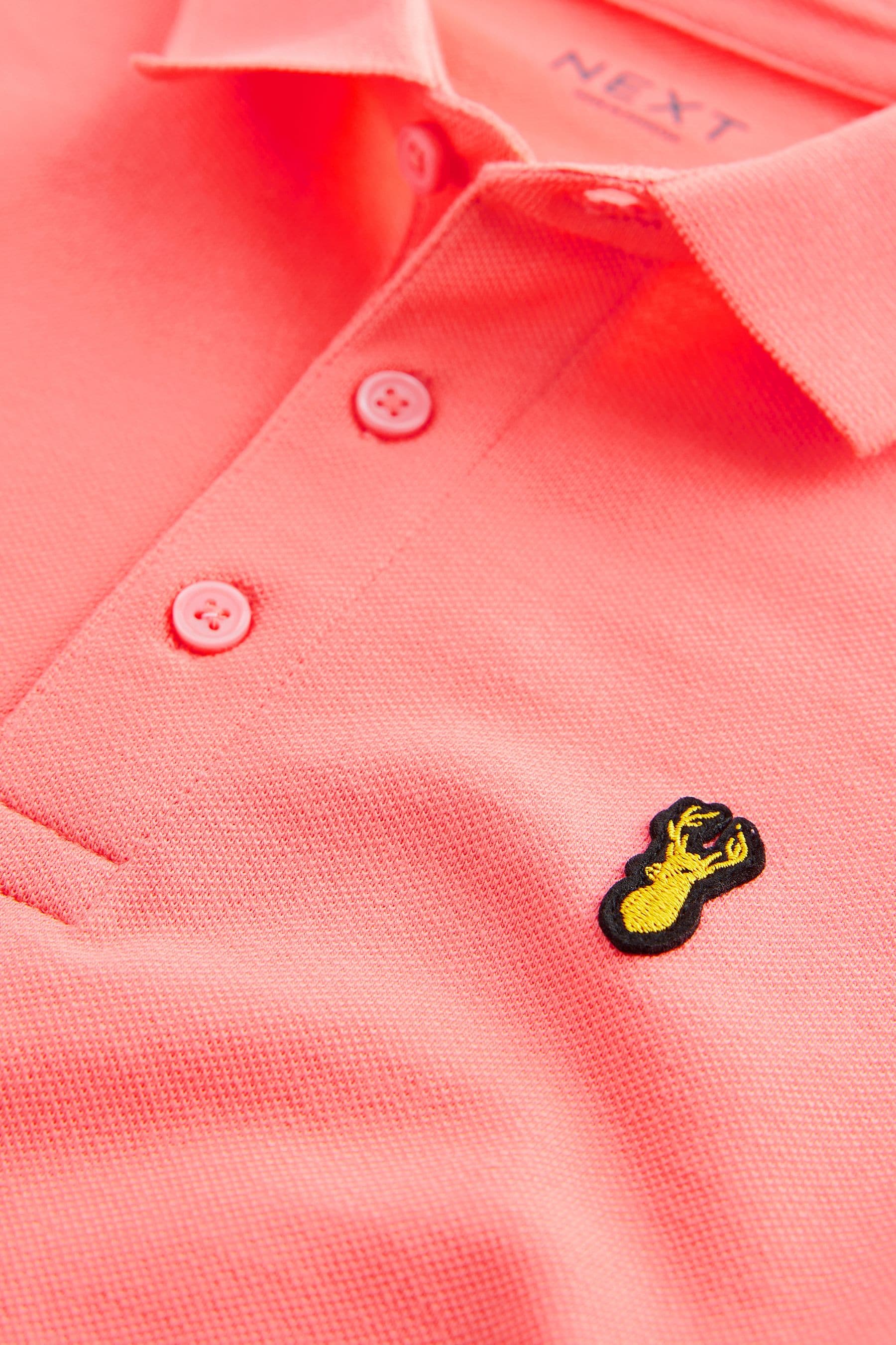 Pink Salmon Short Sleeve Polo Shirt (3-16yrs)