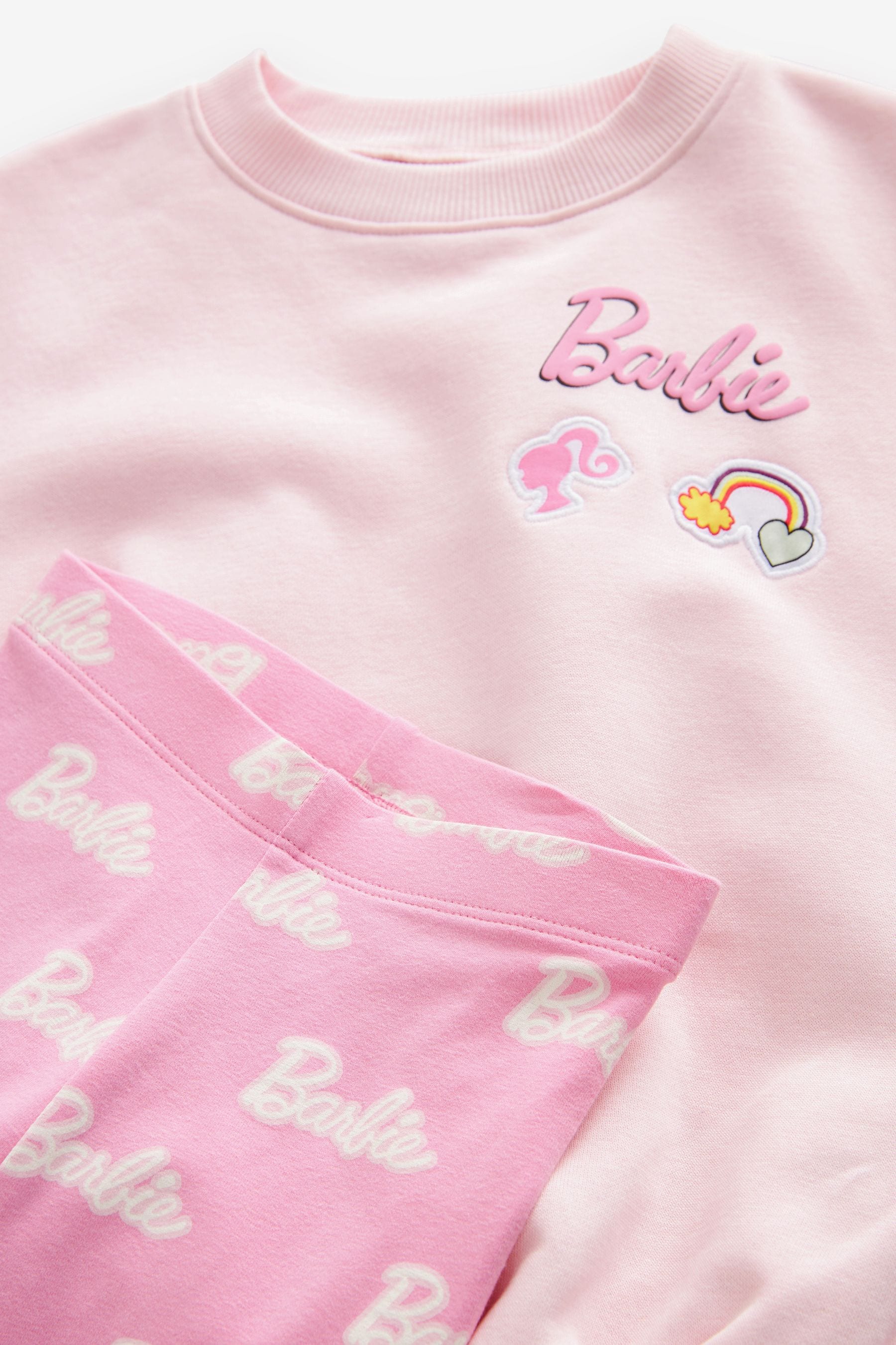 Pink Barbie Crew Sweatshirt & Leggings Set (3mths-7yrs)