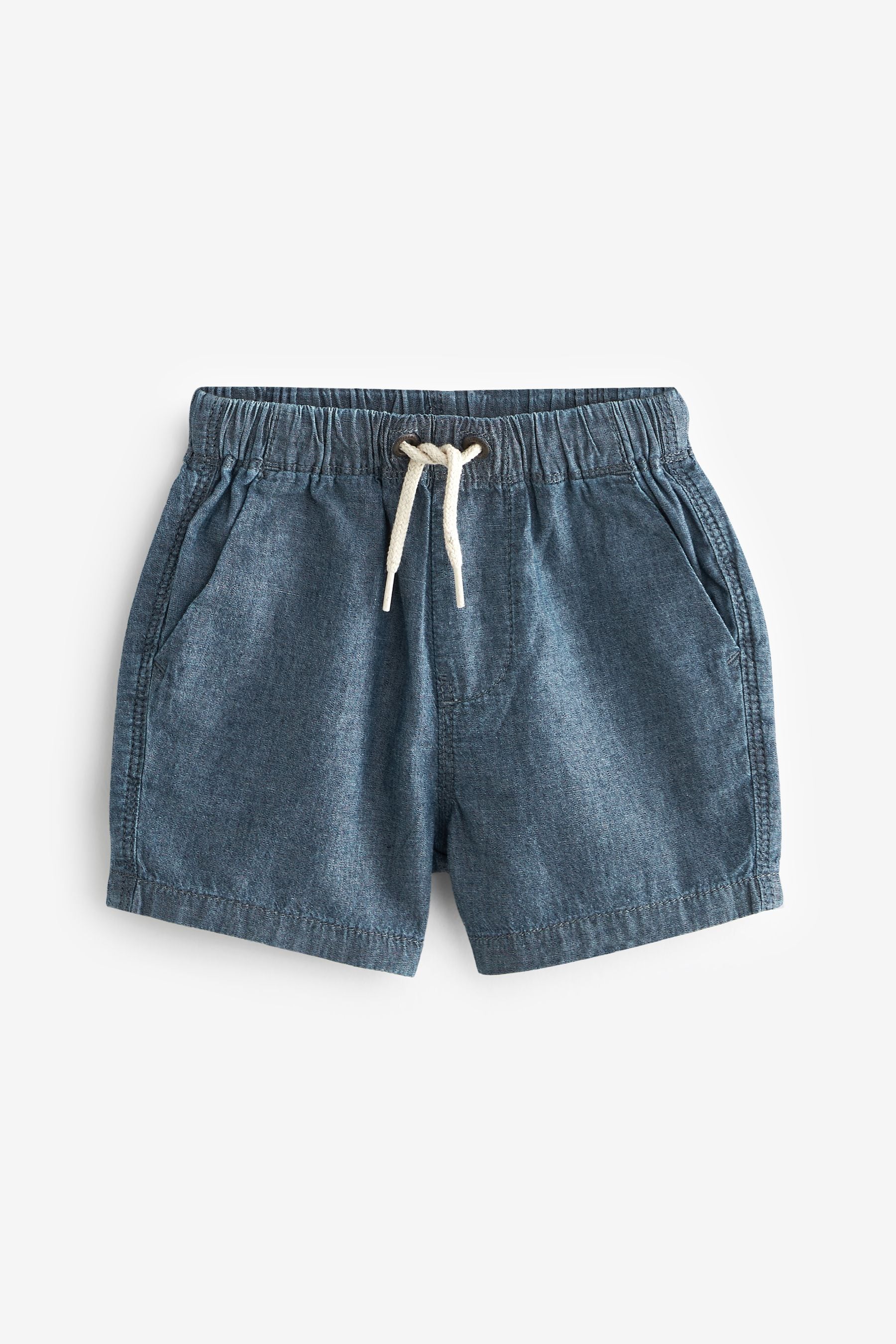 Classic Blues Pull-On 100% Cotton Shorts 3 Pack (3mths-7yrs)