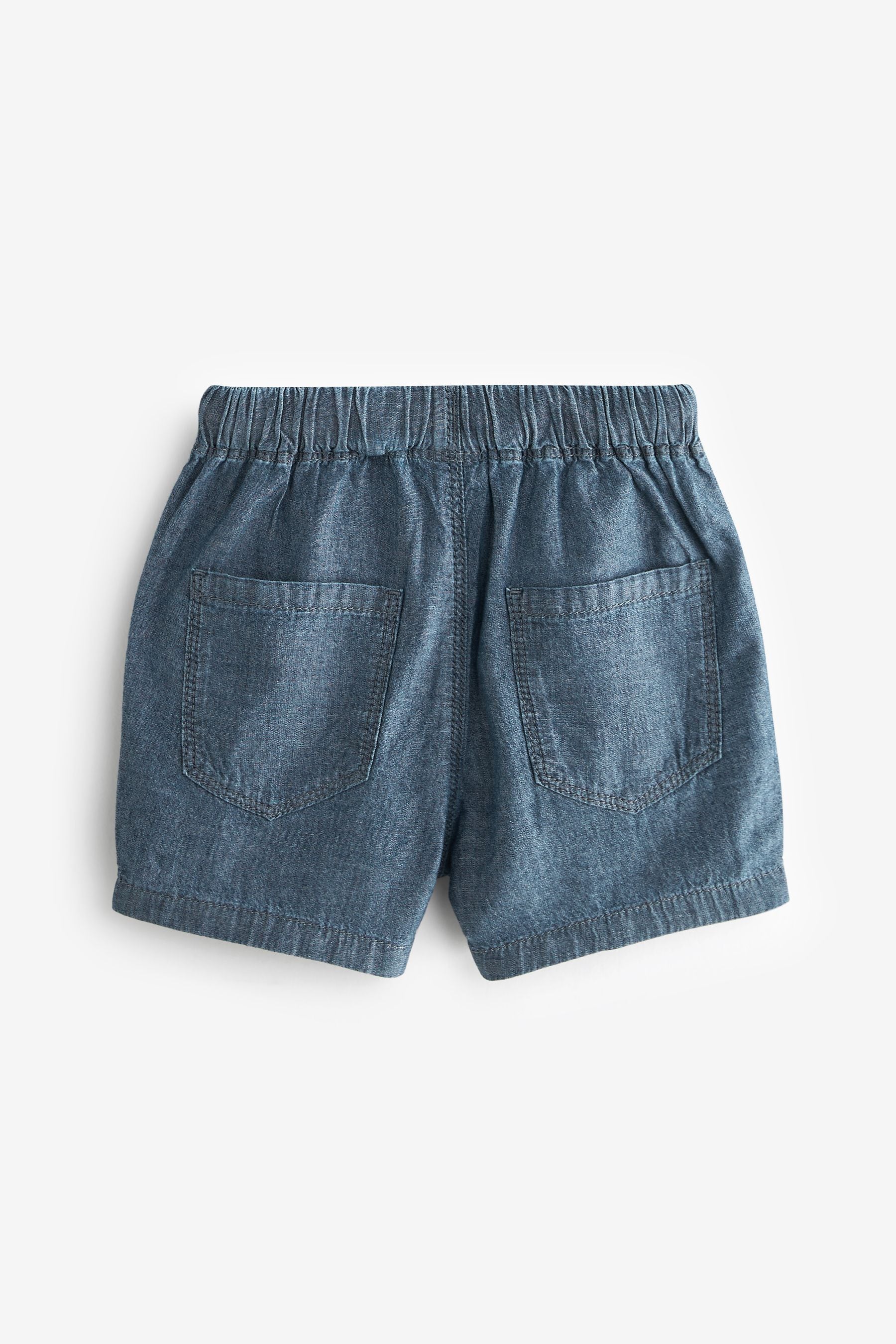 Classic Blues Pull-On 100% Cotton Shorts 3 Pack (3mths-7yrs)