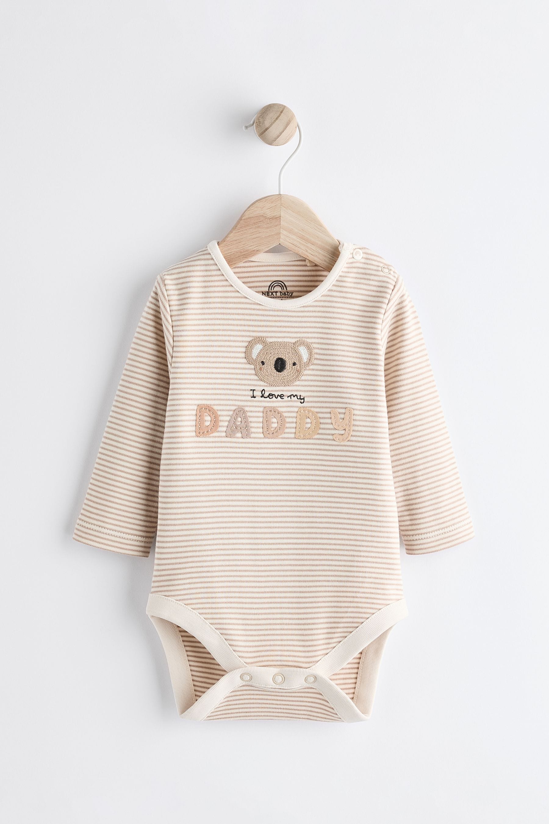 Neutral Daddy Baby 100% Cotton Family Bodysuit