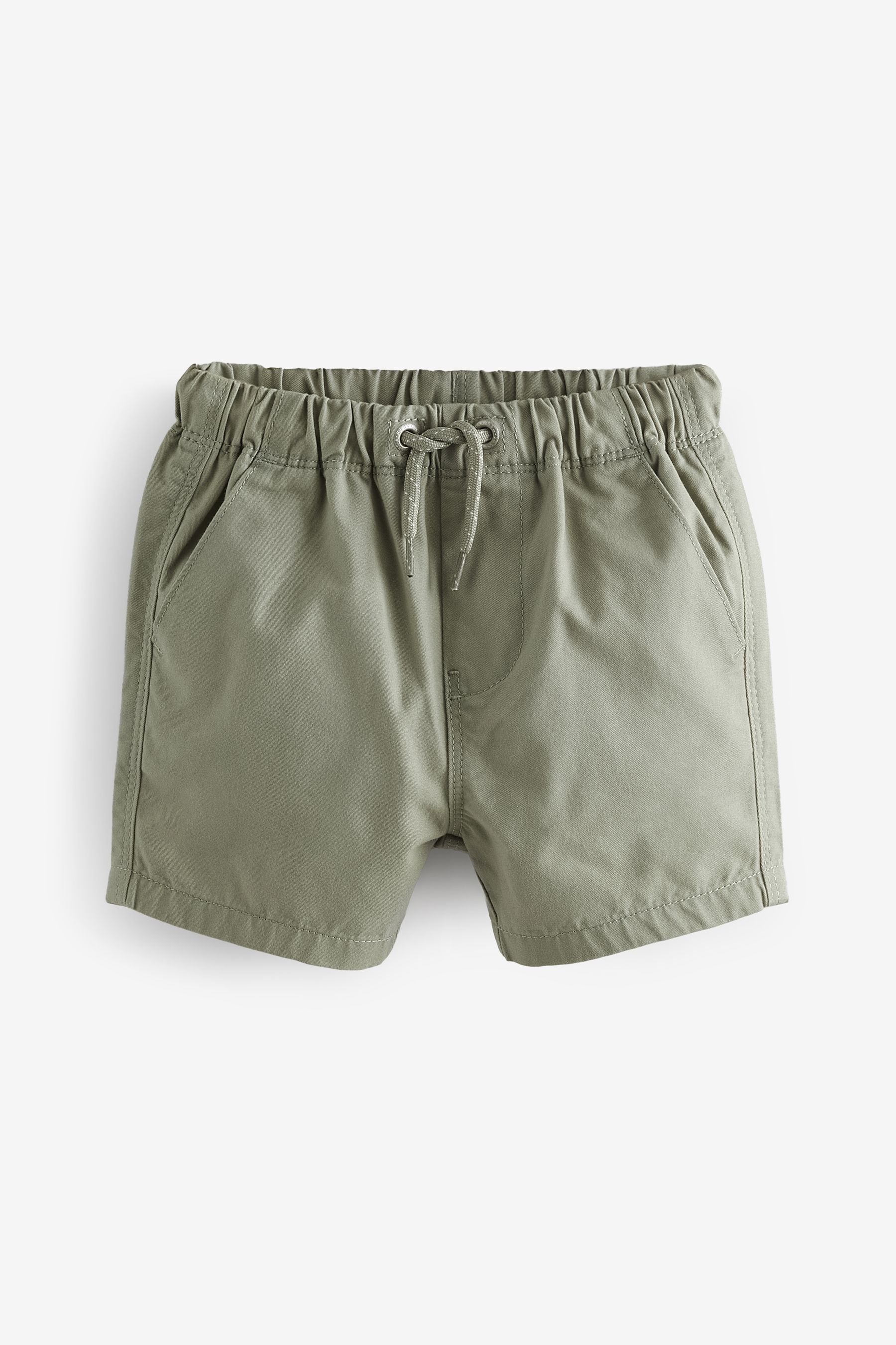 Sage Green/Stone/Apricot Orange Pull On Shorts 3 Pack (3mths-7yrs)