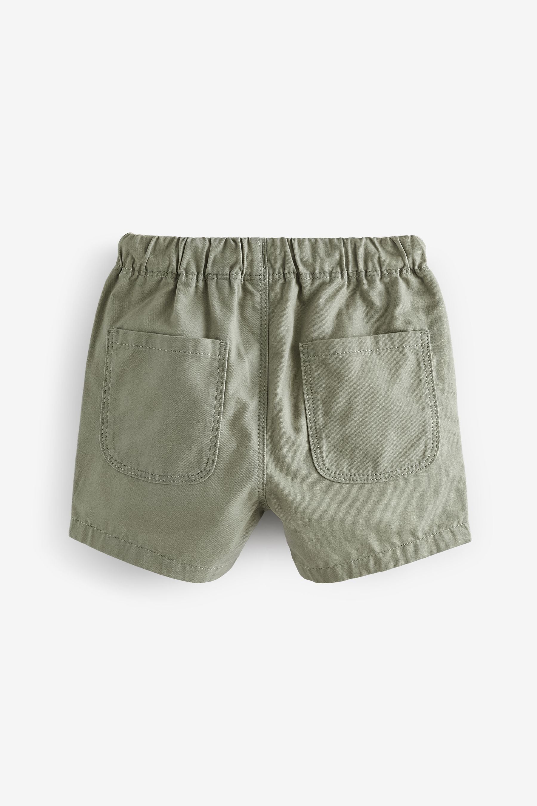 Sage Green/Stone/Apricot Orange Pull On Shorts 3 Pack (3mths-7yrs)