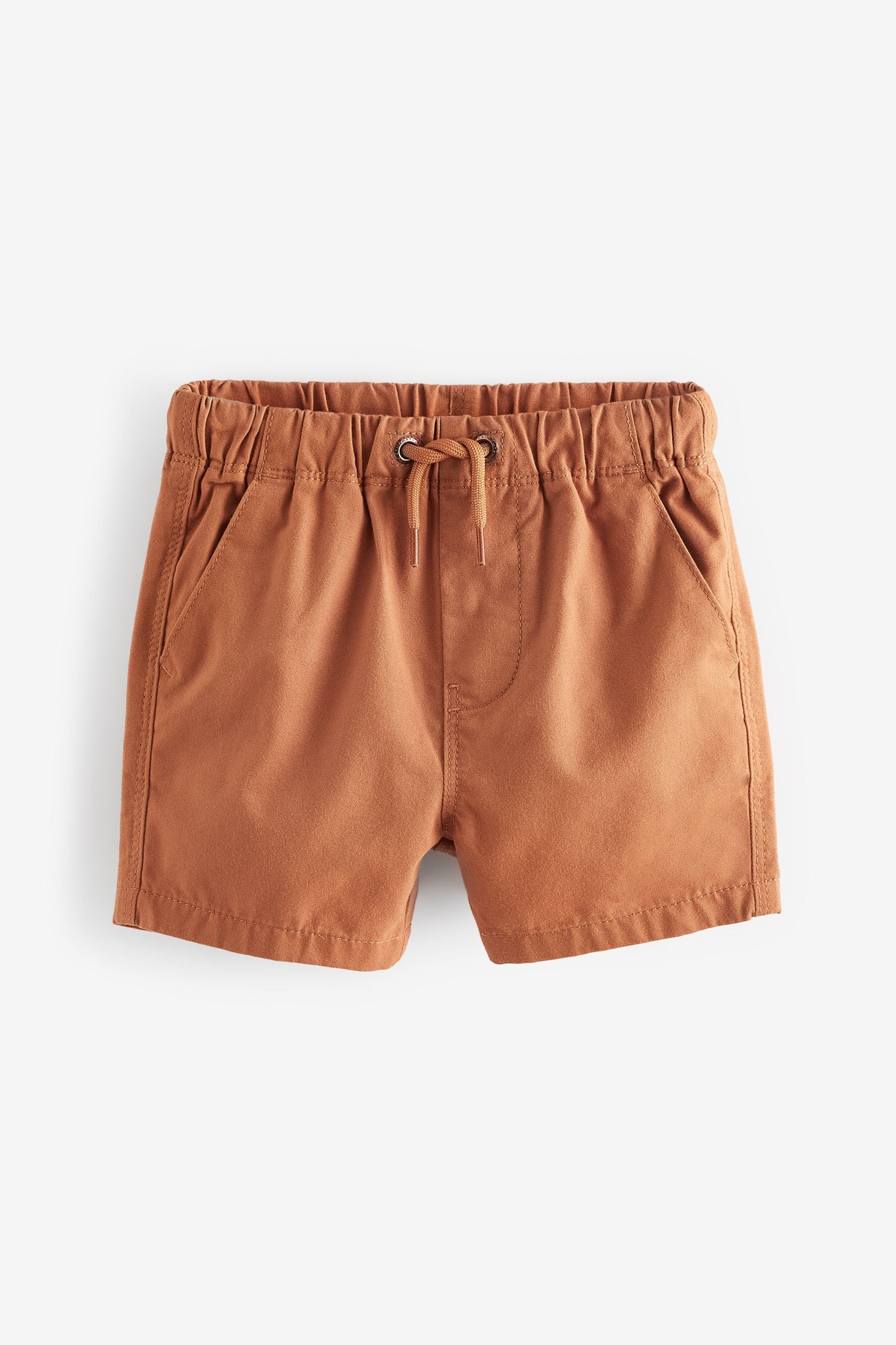 Sage Green/Stone/Apricot Orange Pull On Shorts 3 Pack (3mths-7yrs)