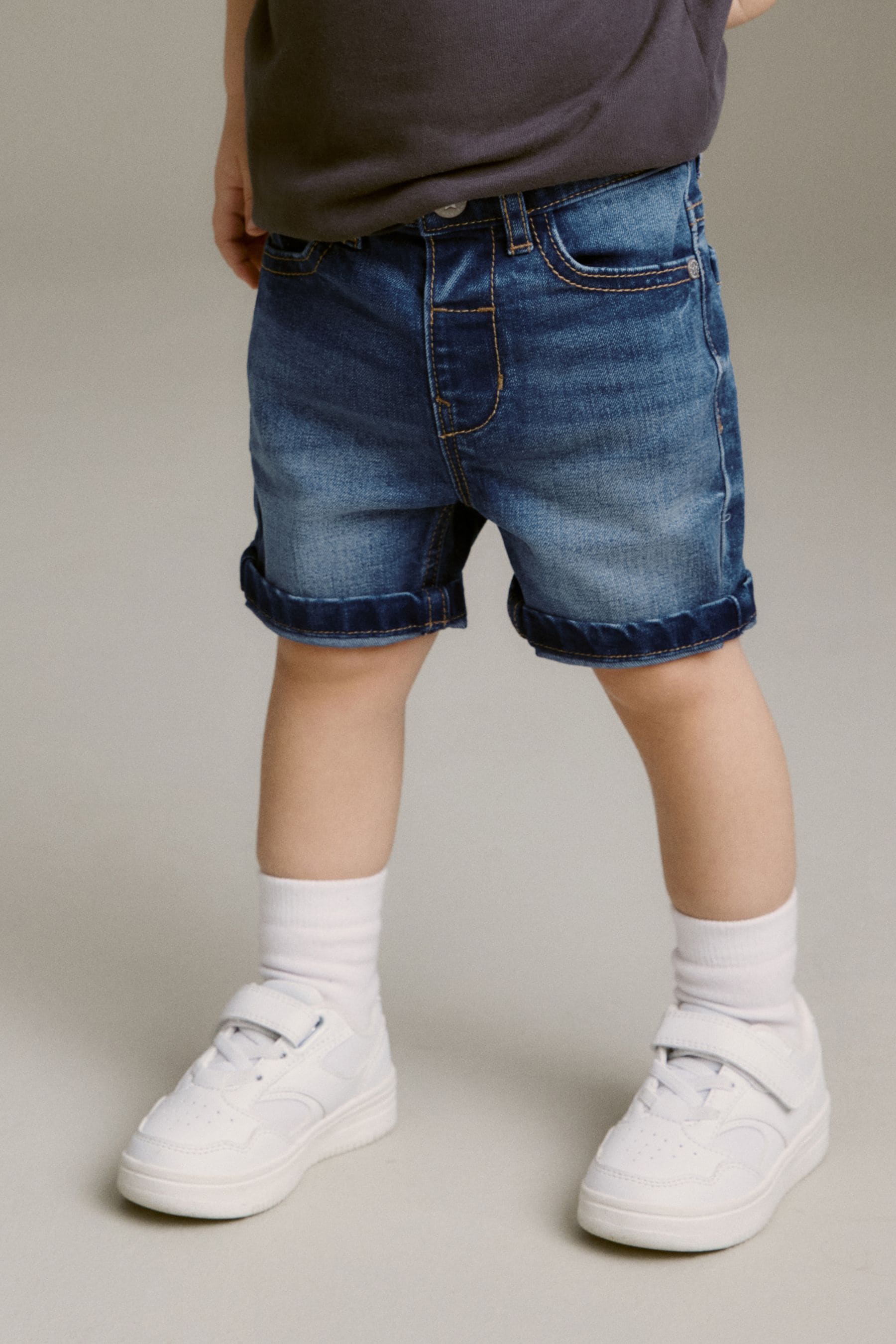 Mid Blue Denim Shorts (3mths-7yrs)