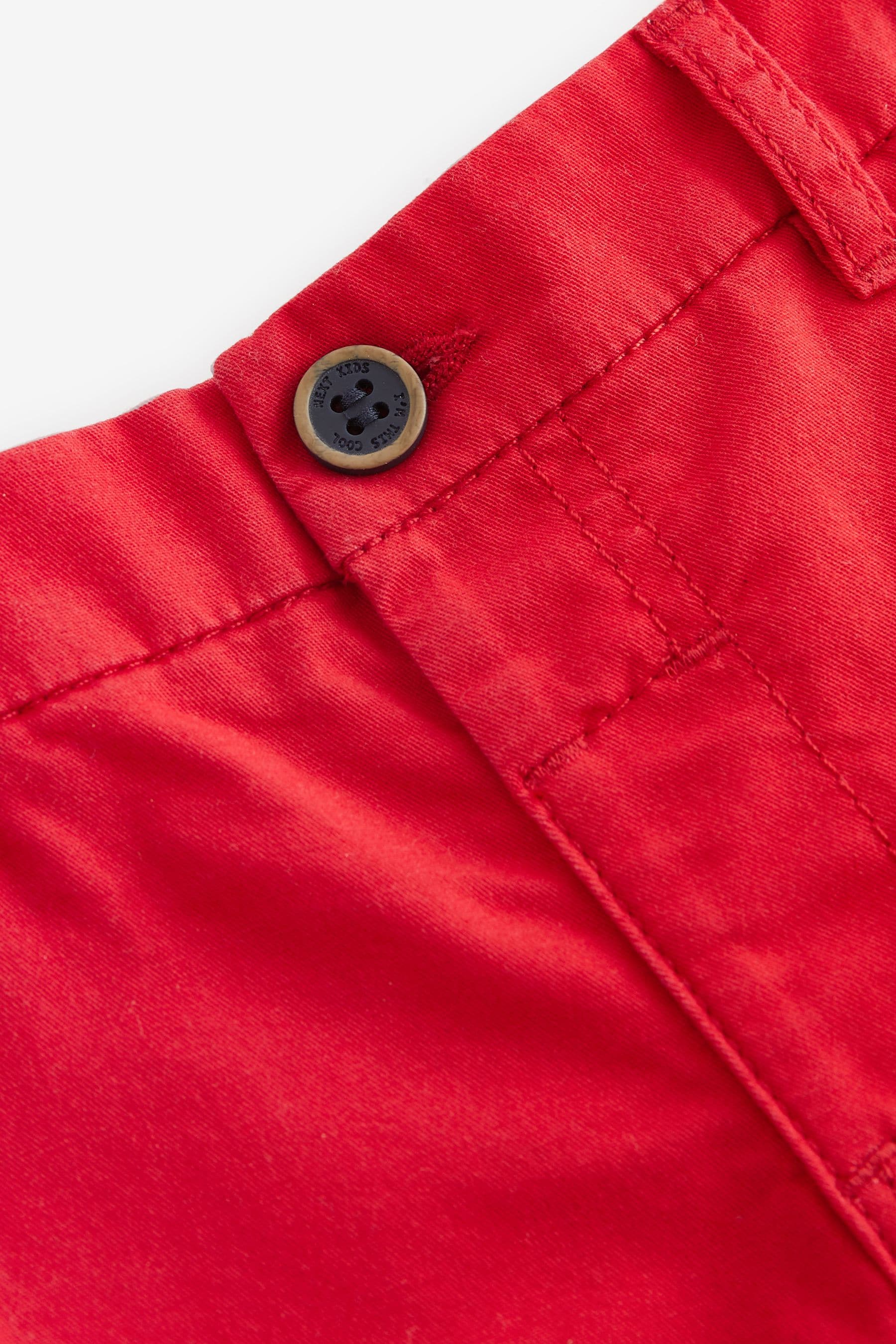 Red 100% Cotton Chinos Shorts (3mths-7yrs)