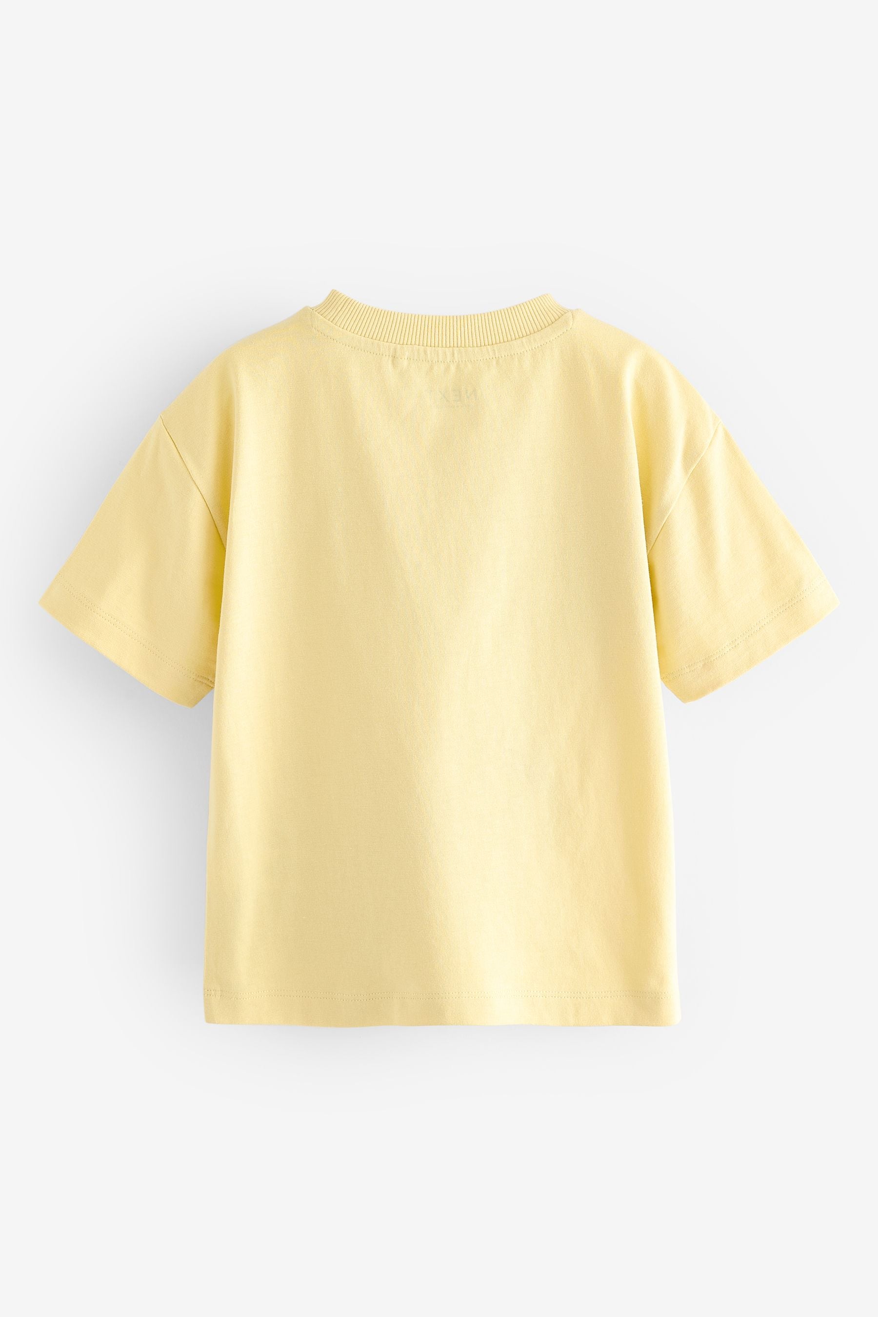 Yellow Appliquééé Transport Short Sleeve T-Shirt (3mths-7yrs)