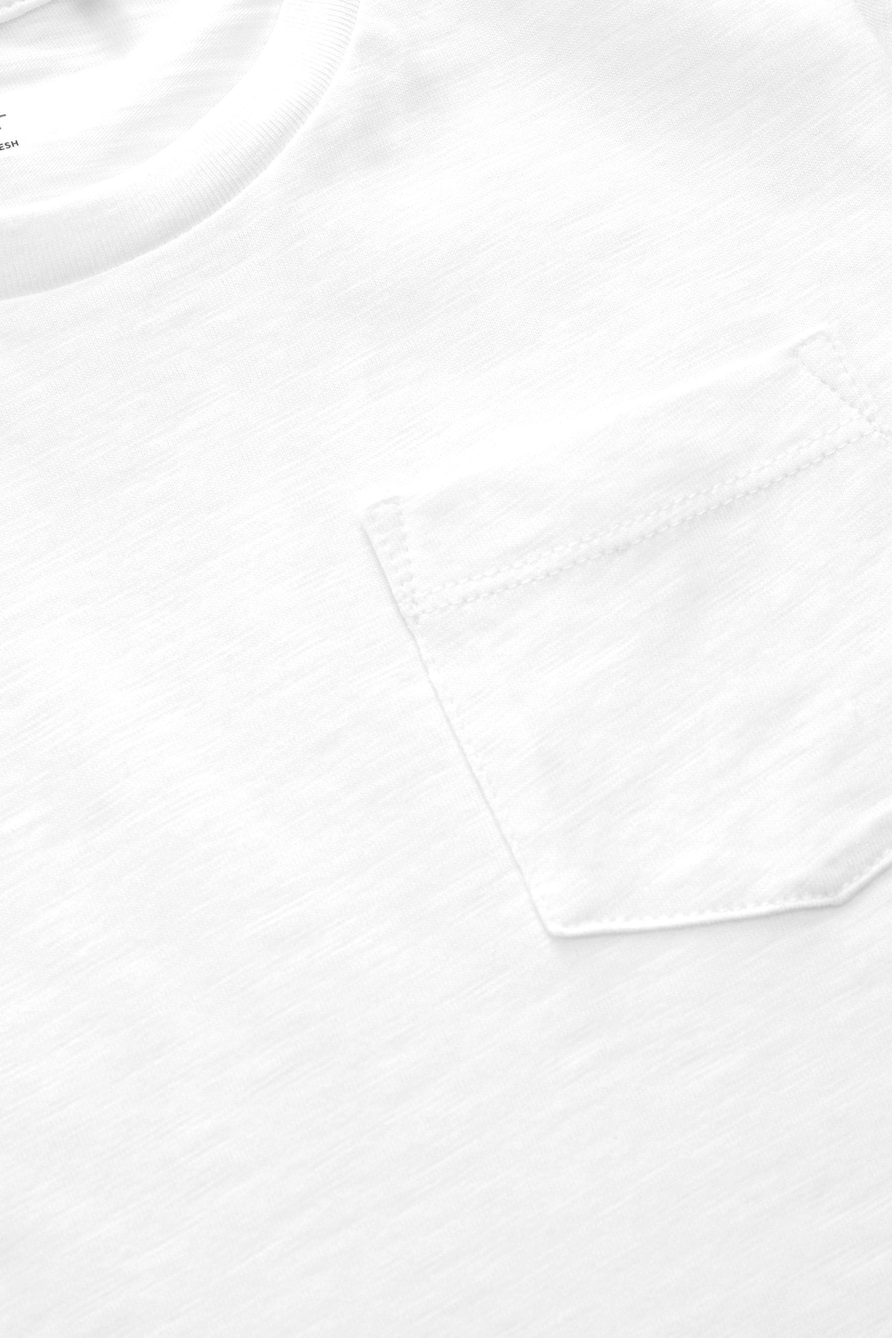 White 100% Cotton Short Sleeve Plain T-Shirt (3mths-7yrs)