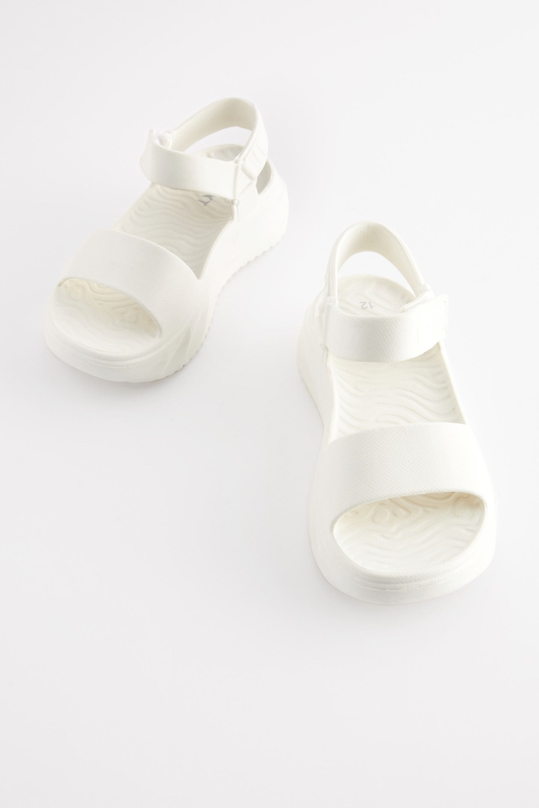 White Chunky Platform Sandals