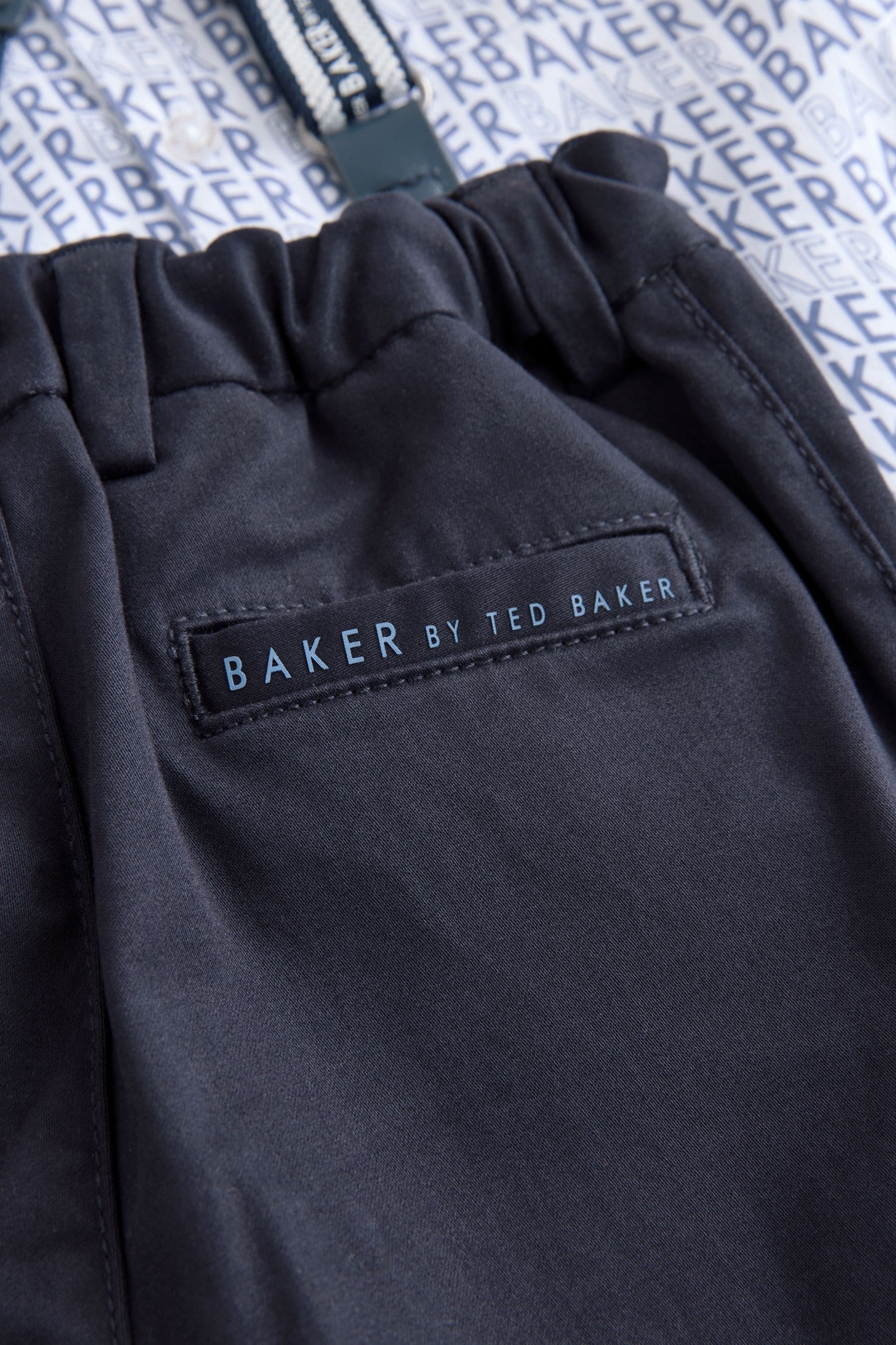 Baker by Ted Baker Navy Shirt Trousers and Braces Set