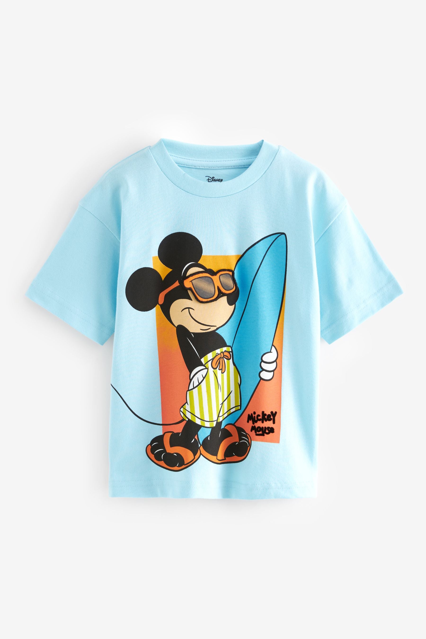 Blue Mickey Short Sleeve T-Shirt (3mths-8yrs)