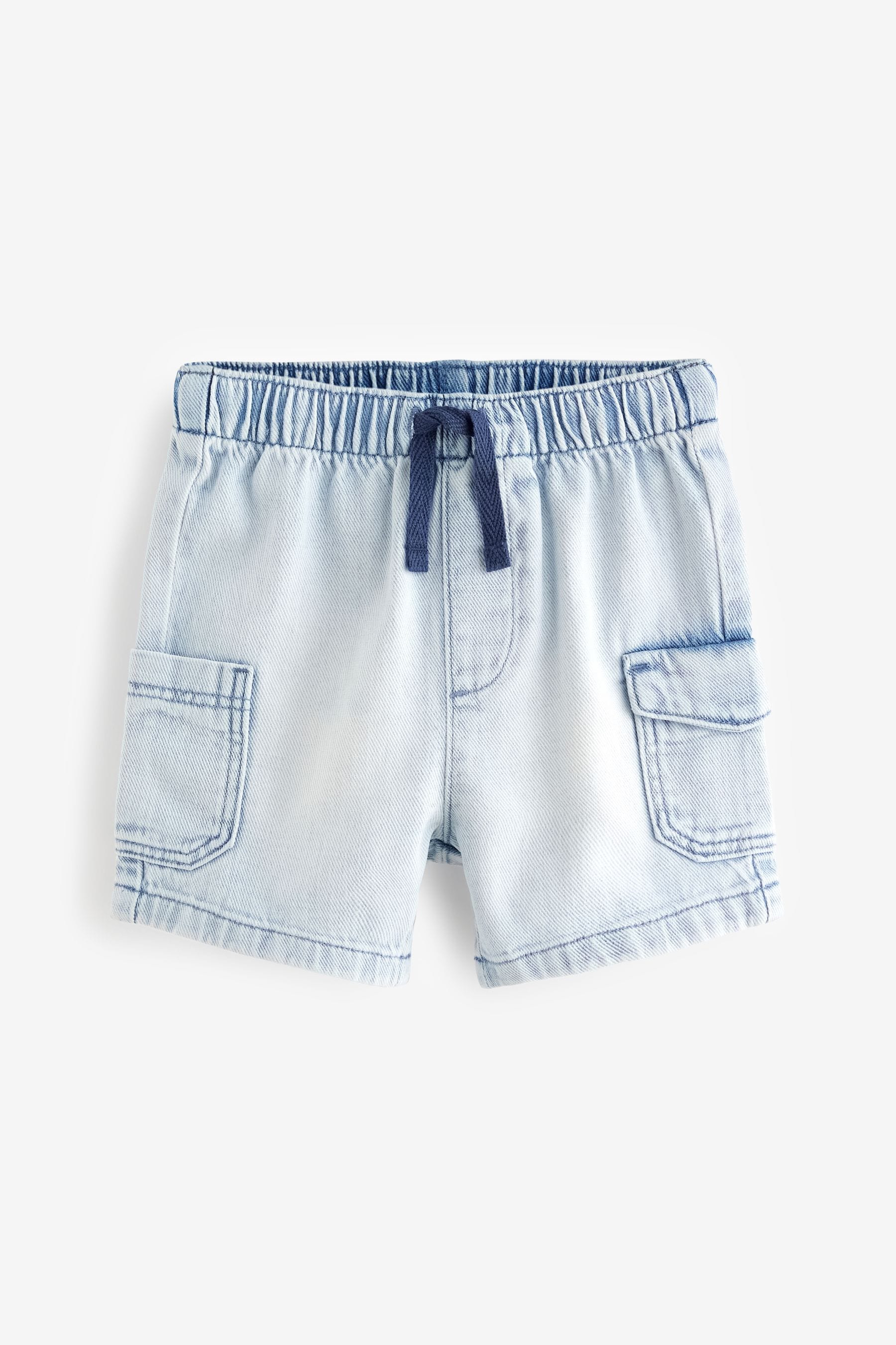 Bleach Cargo Pull-On Denim Shorts (3mths-7yrs)