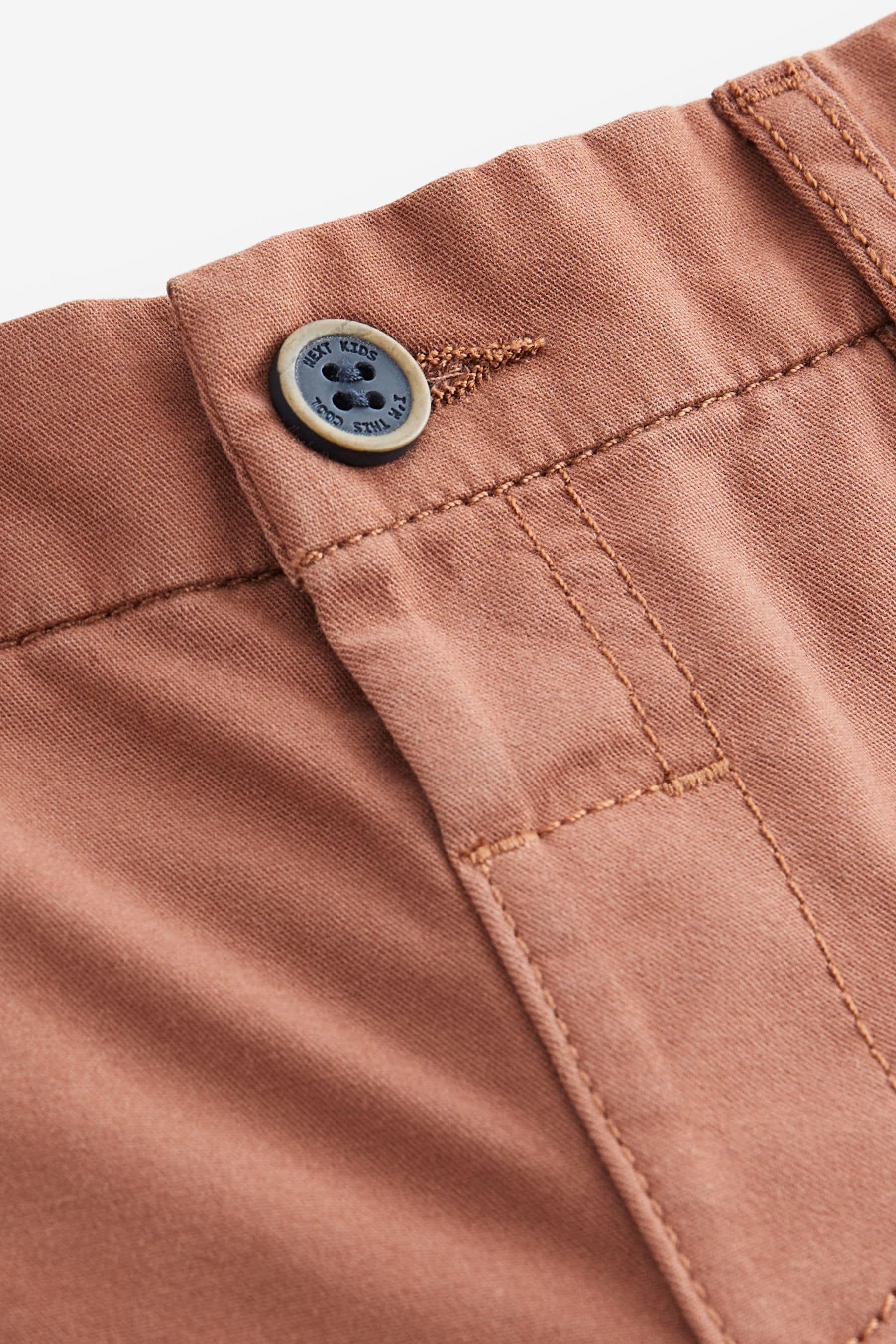 Rust Brown 100% Cotton Chinos Shorts (3mths-7yrs)