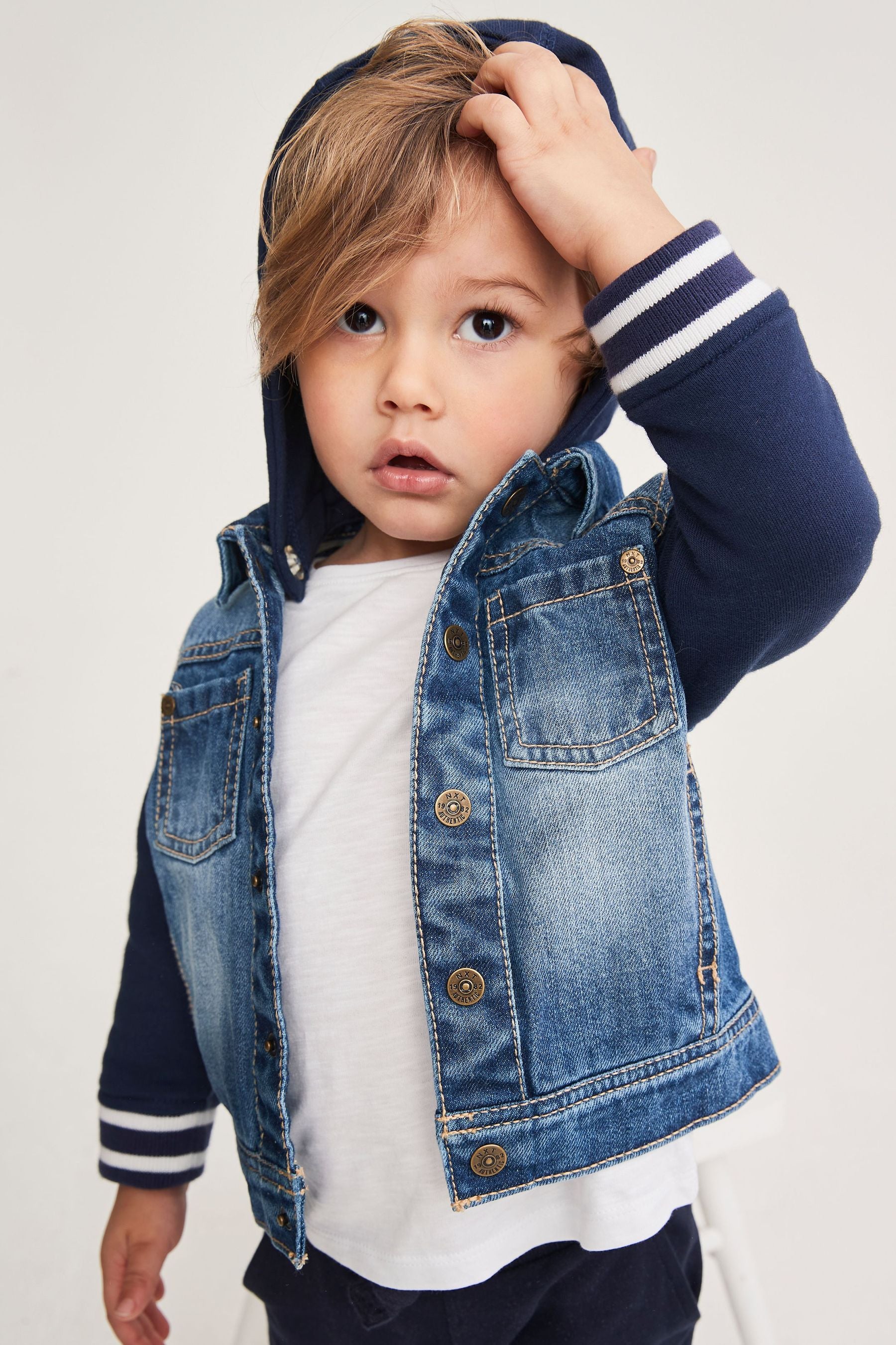 Blue Denim Denim Bomber Jacket (3mths-7yrs)