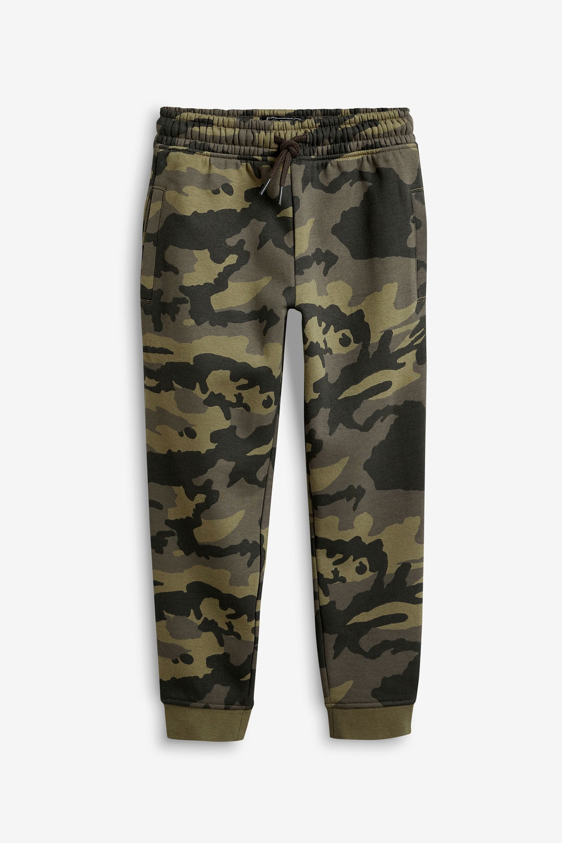 Green Camouflage Slim Fit Cuffed Joggers (3-16yrs)