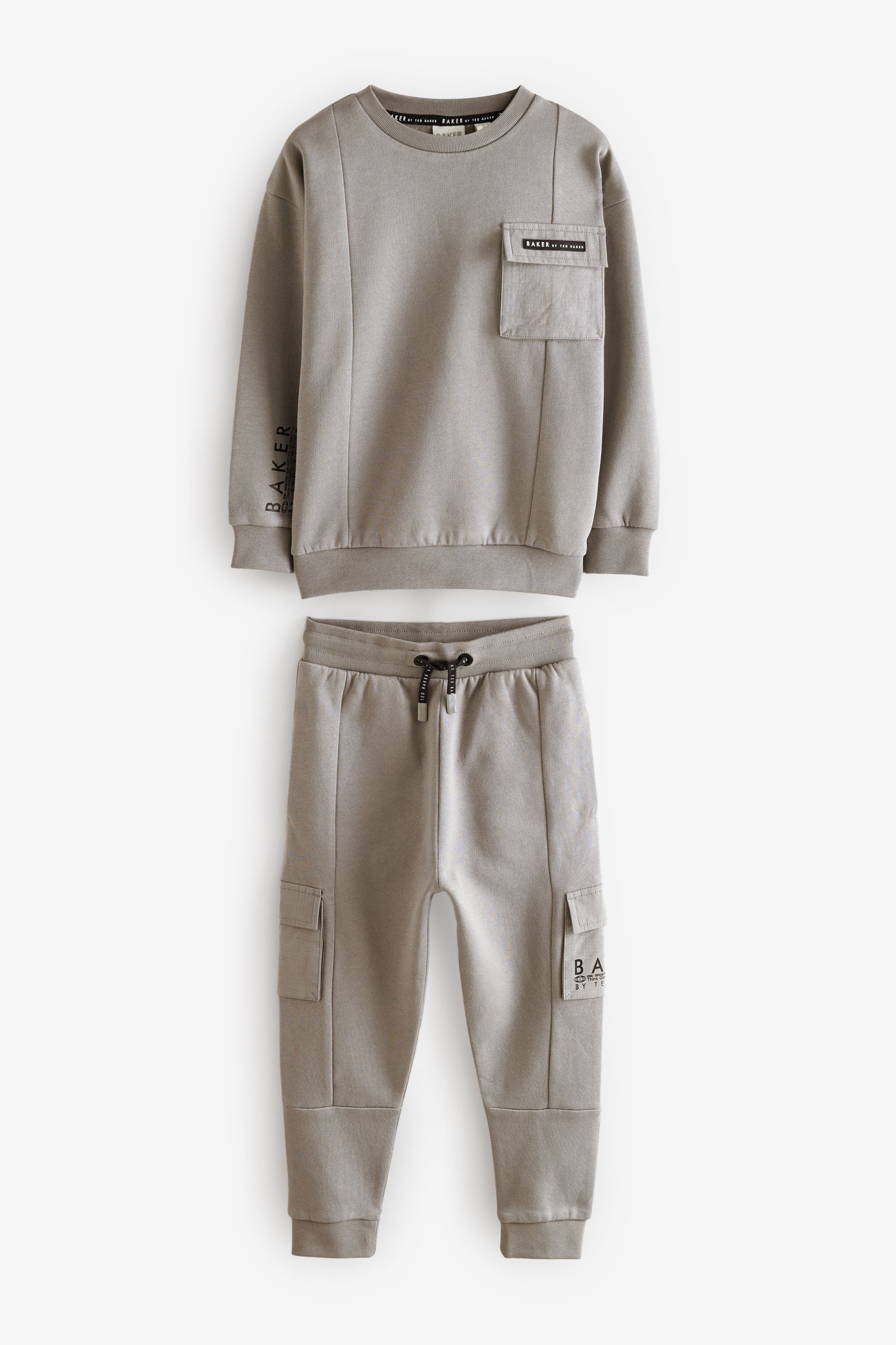 Baker by Ted Baker Grey Sweatshirt And Joggers Set