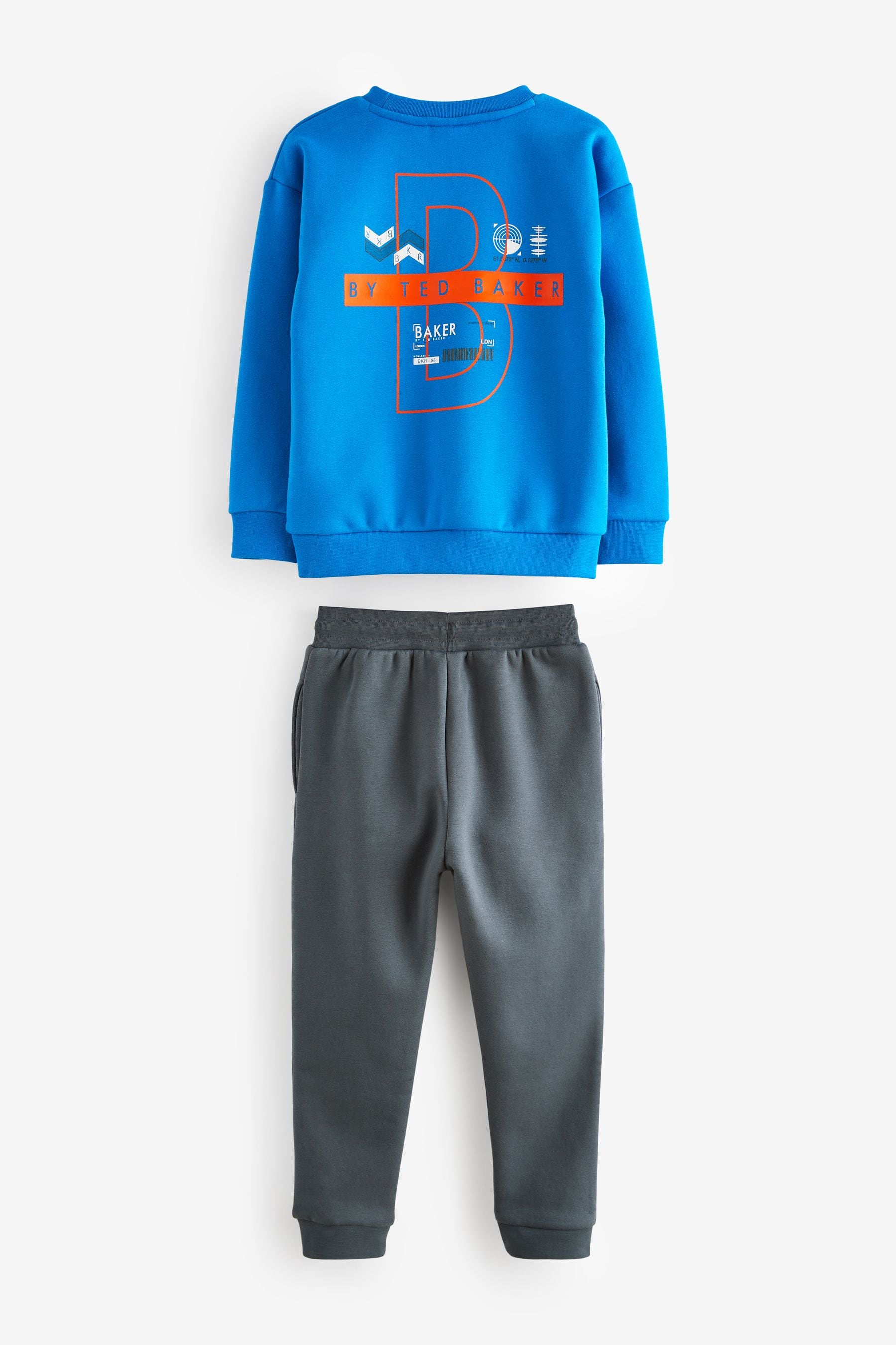 Baker by Ted Baker Blue Graphic Sweater and Joggers Set