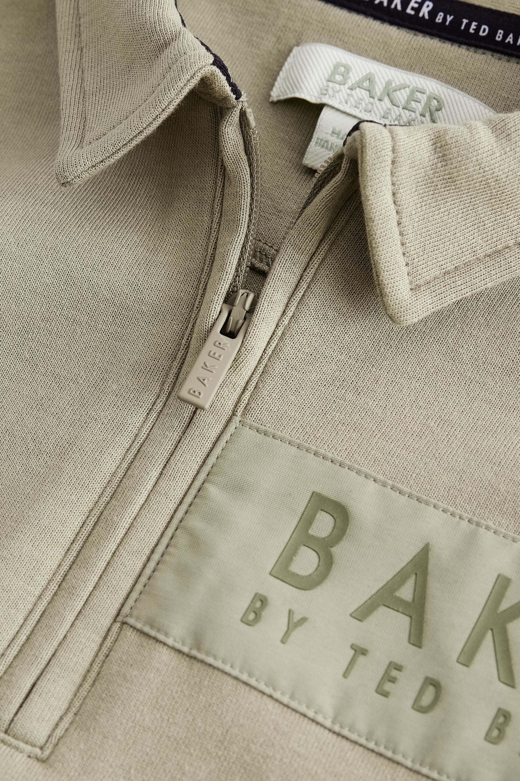 Baker by Ted Baker Khaki Green Polo Shirt and Joggers Set