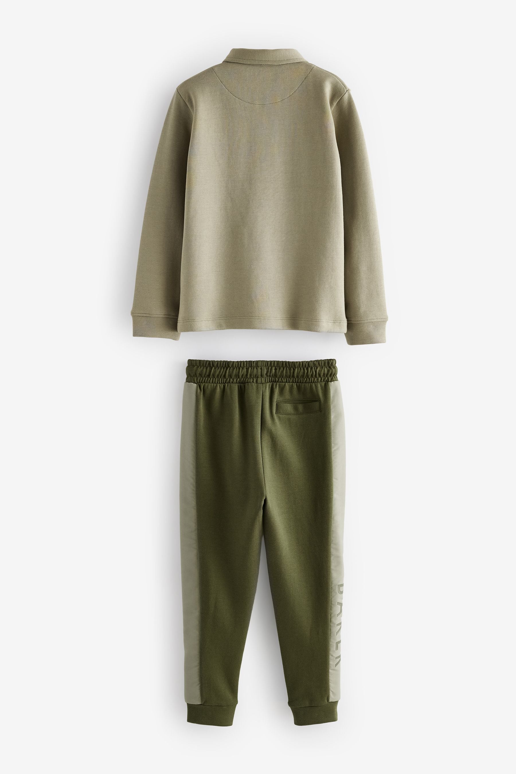 Baker by Ted Baker Khaki Green Polo Shirt and Joggers Set