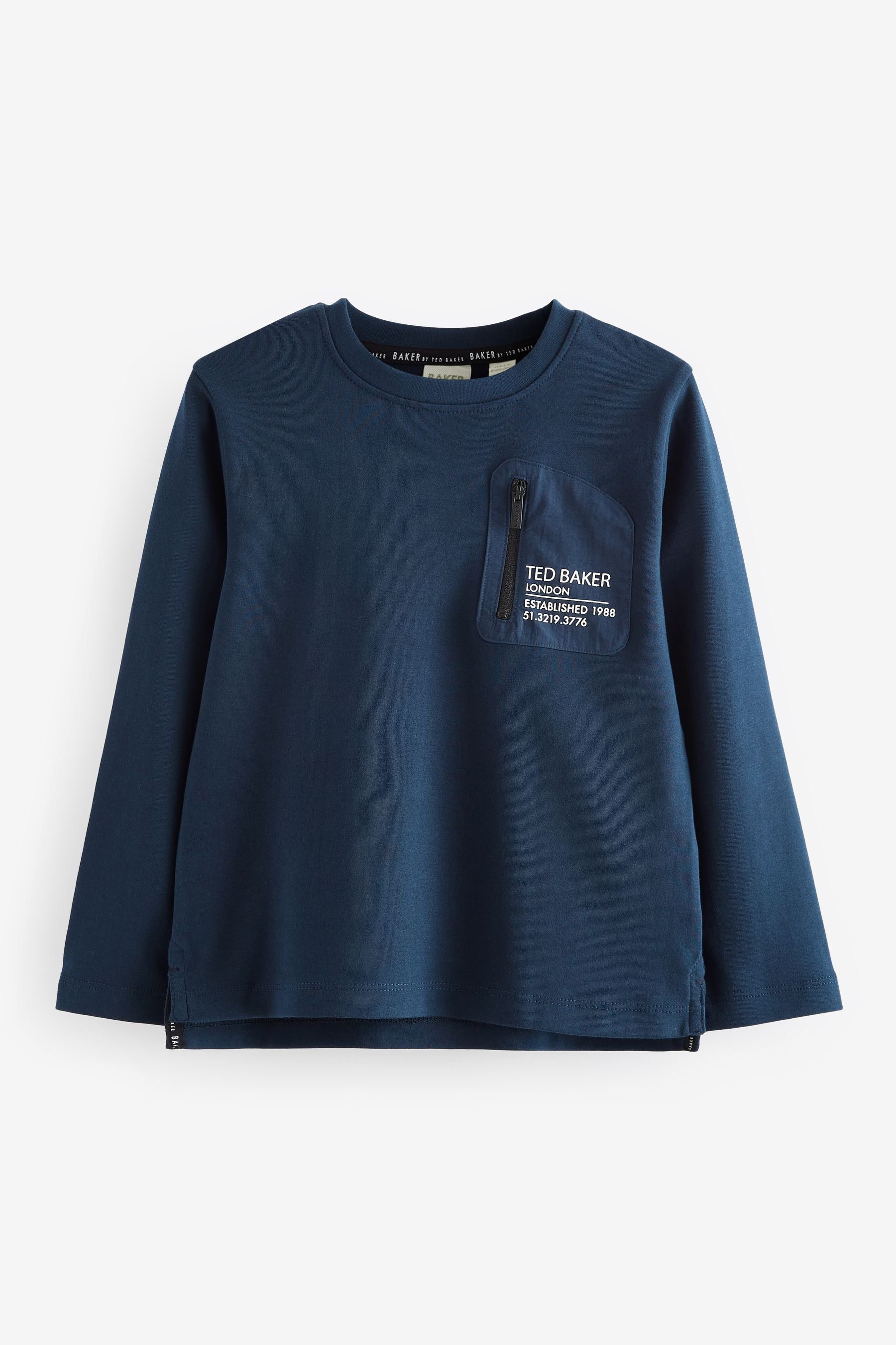 Baker by Ted Baker Navy Long Sleeve T-Shirt