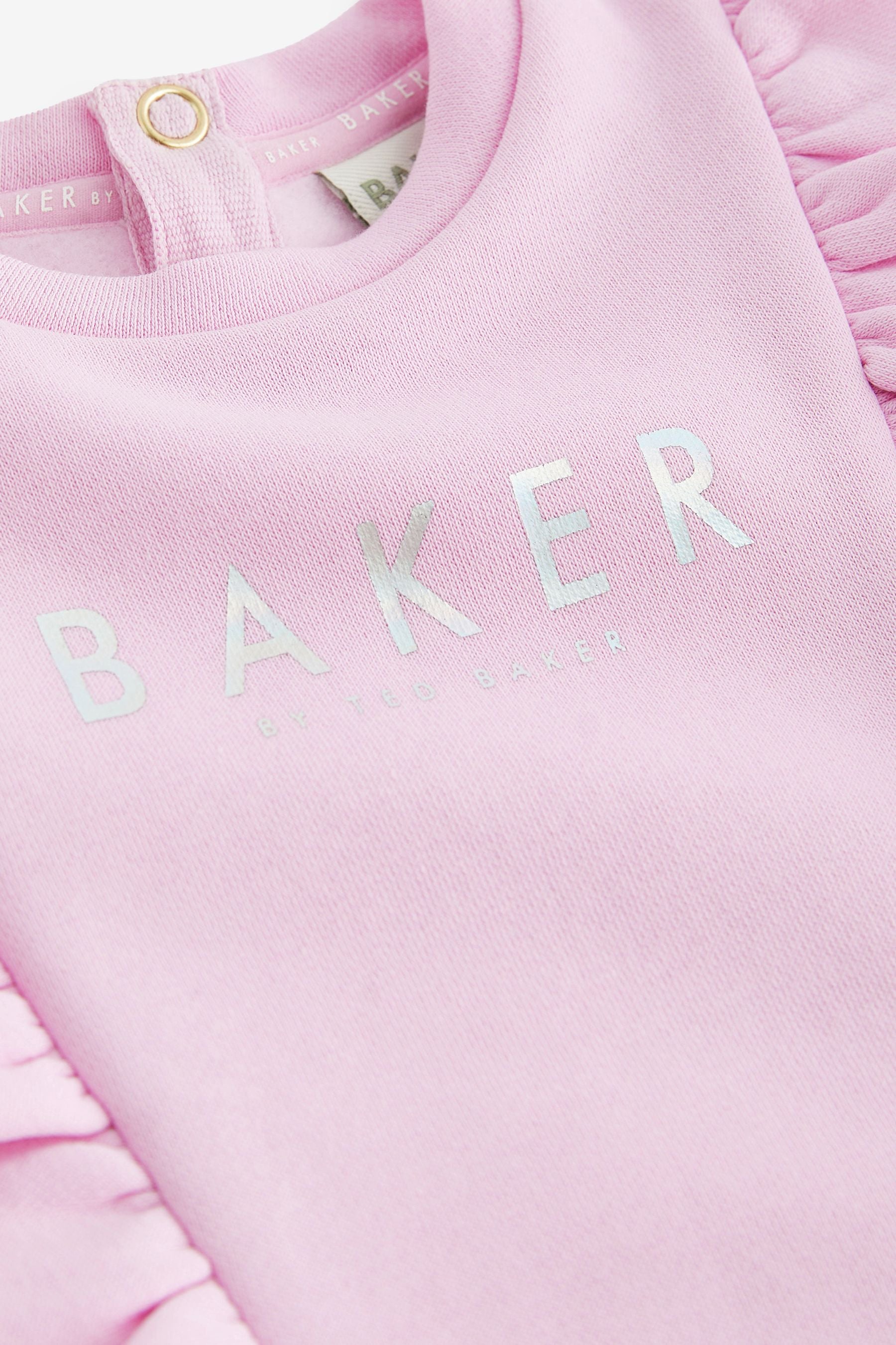 Baker by Ted Baker Pink Frill Sweater and Jogger Set