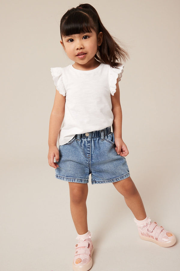 Denim Mid Wash MOM Shorts (3mths-7yrs)