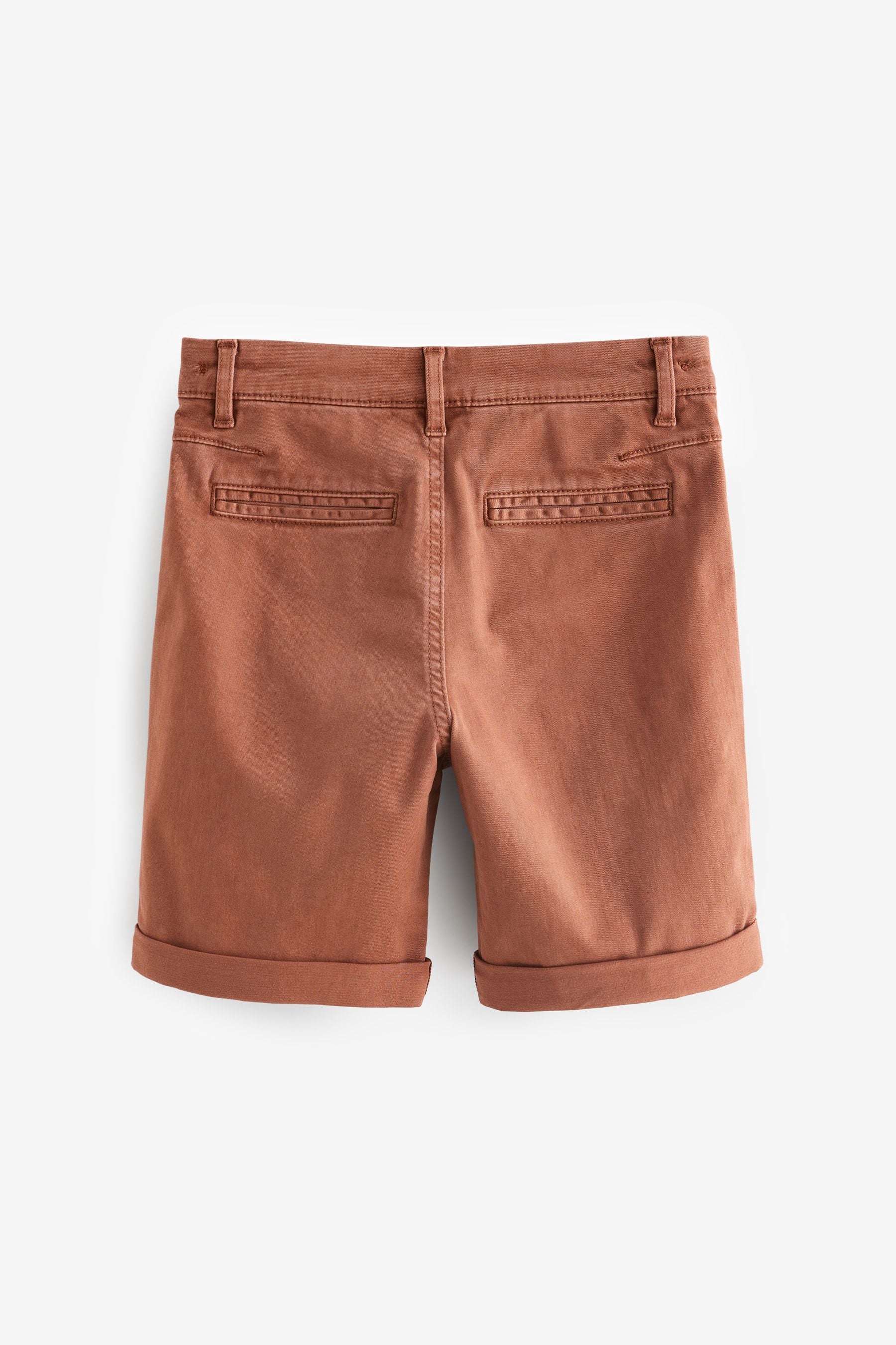 Rust Brown Washed Chinos Shorts (12mths-16yrs)