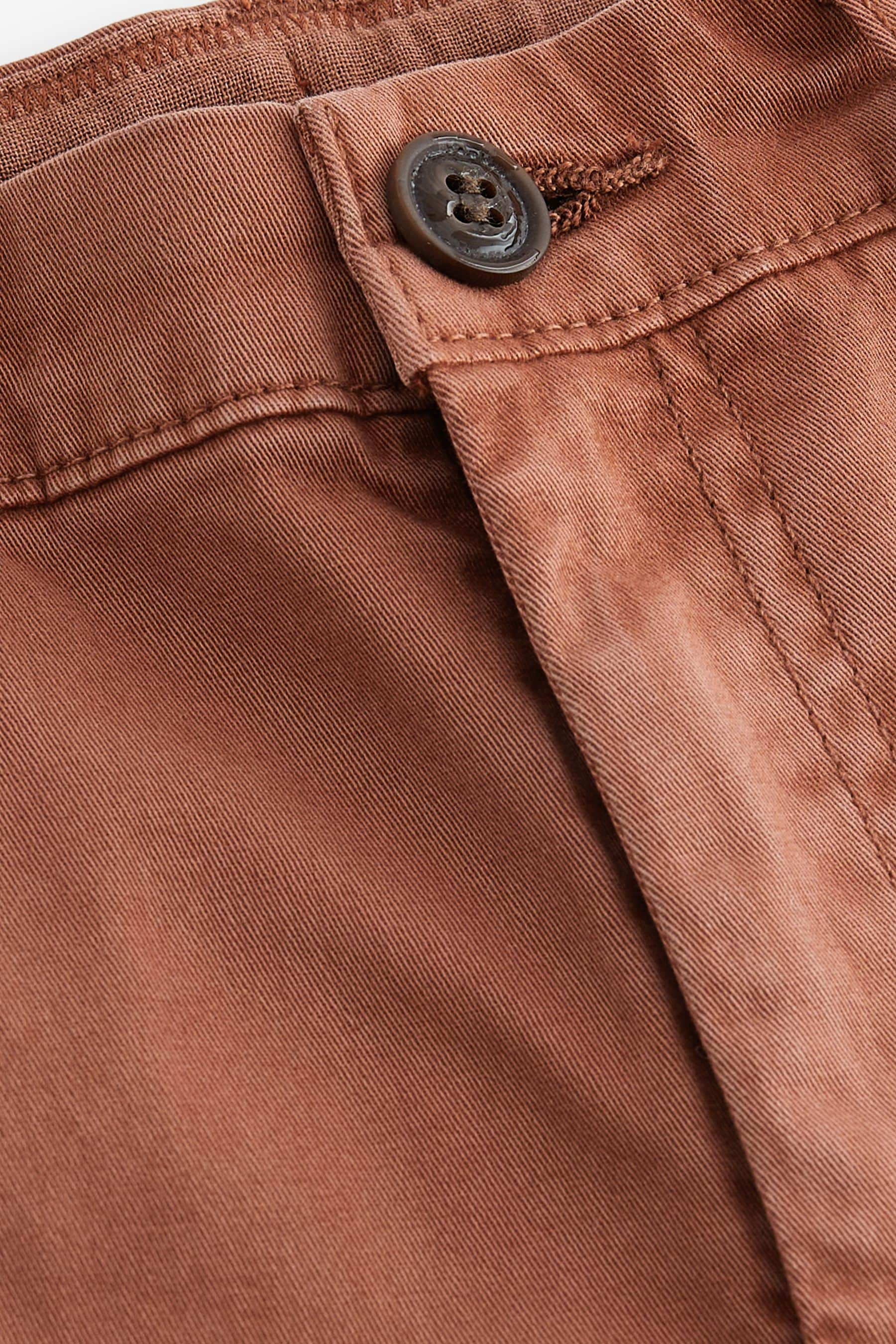 Rust Brown Washed Chinos Shorts (12mths-16yrs)